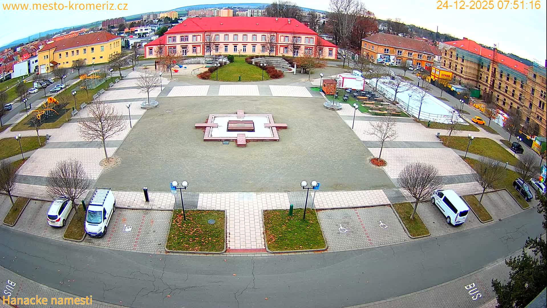 Kroměříž - Hanácké Náměstí Square Live Cam - Kromeriz, Zlin, Czechia