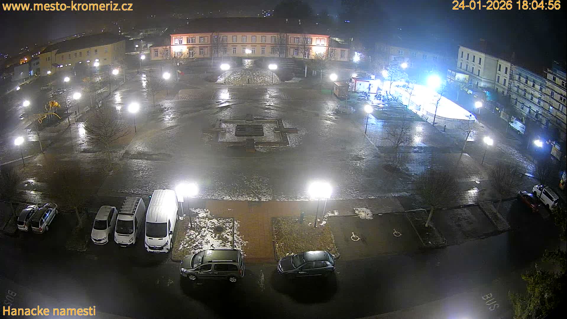 Kroměříž - Hanácké Náměstí Square Live Cam - Kromeriz, Zlin, Czechia