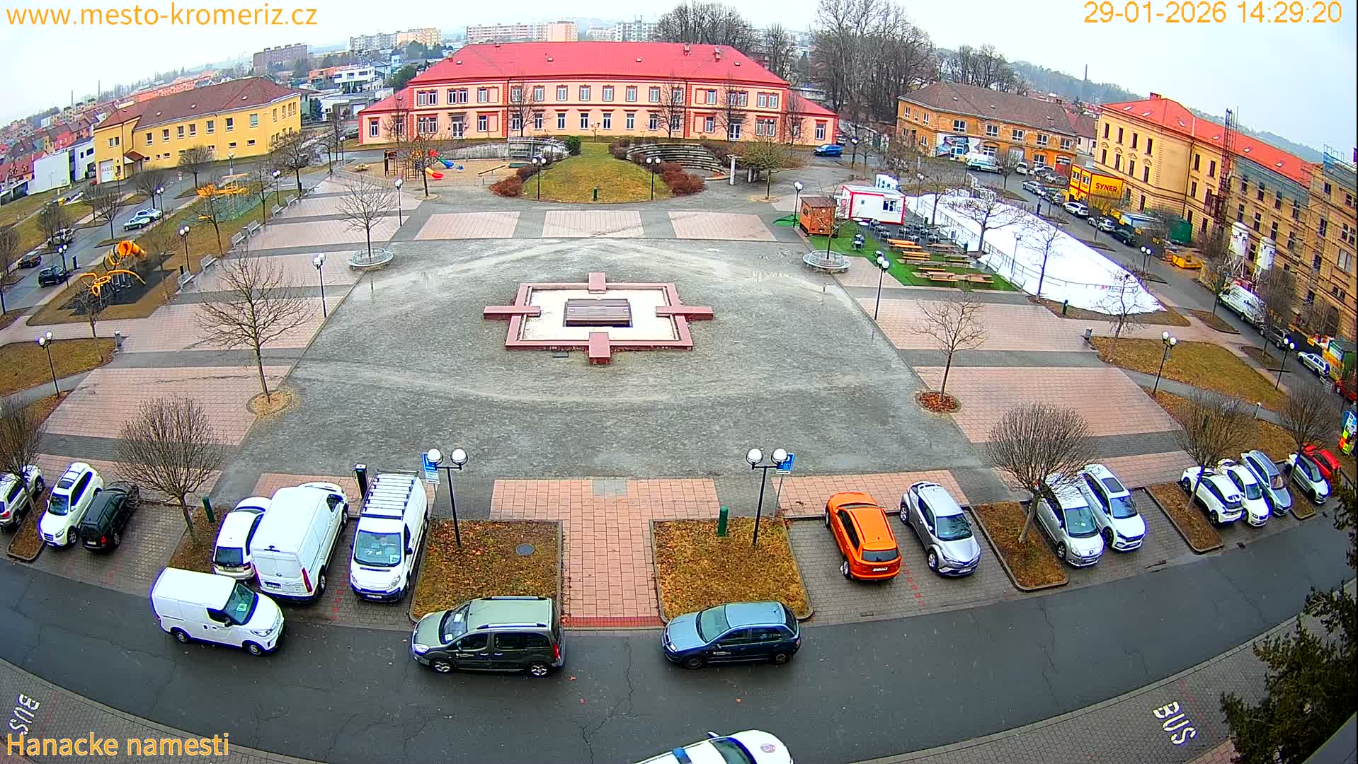 Kroměříž - Hanácké Náměstí Square Live Cam - Kromeriz, Zlin, Czechia