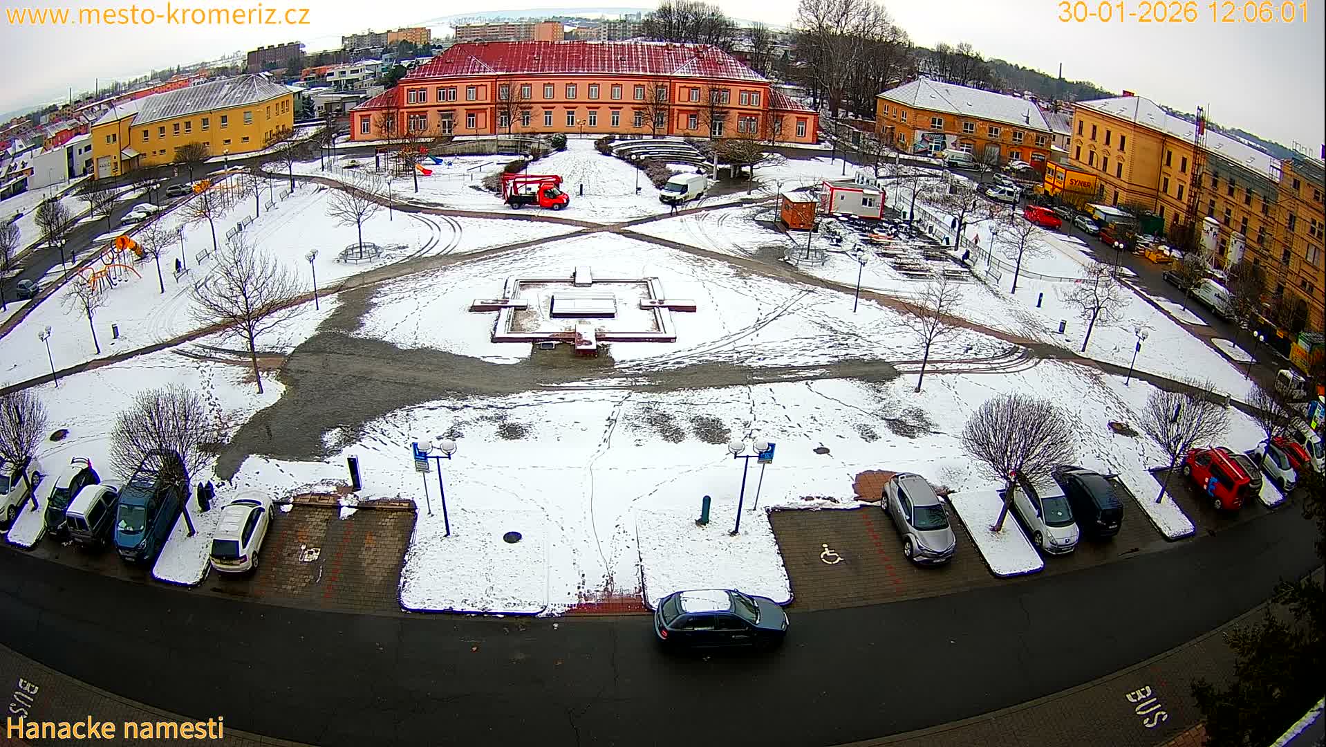 Kroměříž - Hanácké Náměstí Square Live Cam - Kromeriz, Zlin, Czechia