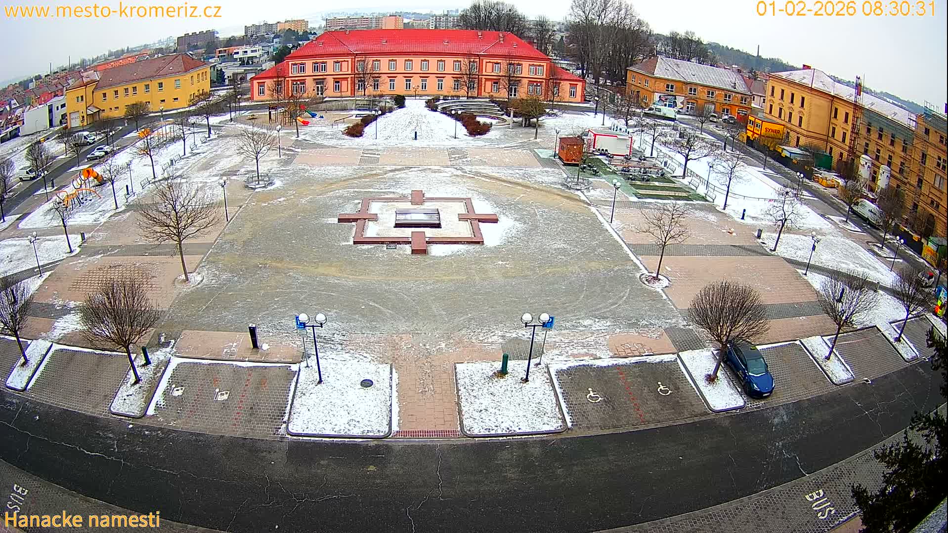 Kroměříž - Hanácké Náměstí Square Live Cam - Kromeriz, Zlin, Czechia