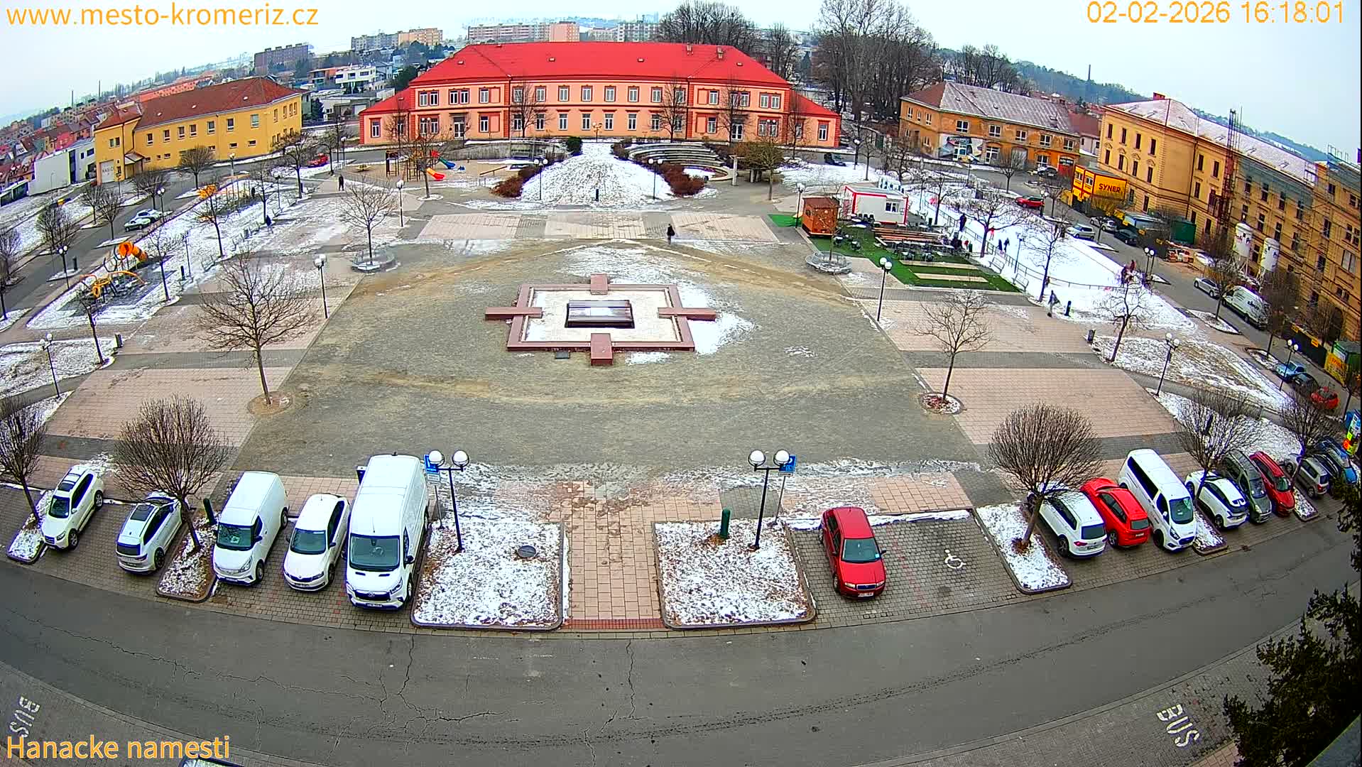 Kroměříž - Hanácké Náměstí Square Live Cam - Kromeriz, Zlin, Czechia