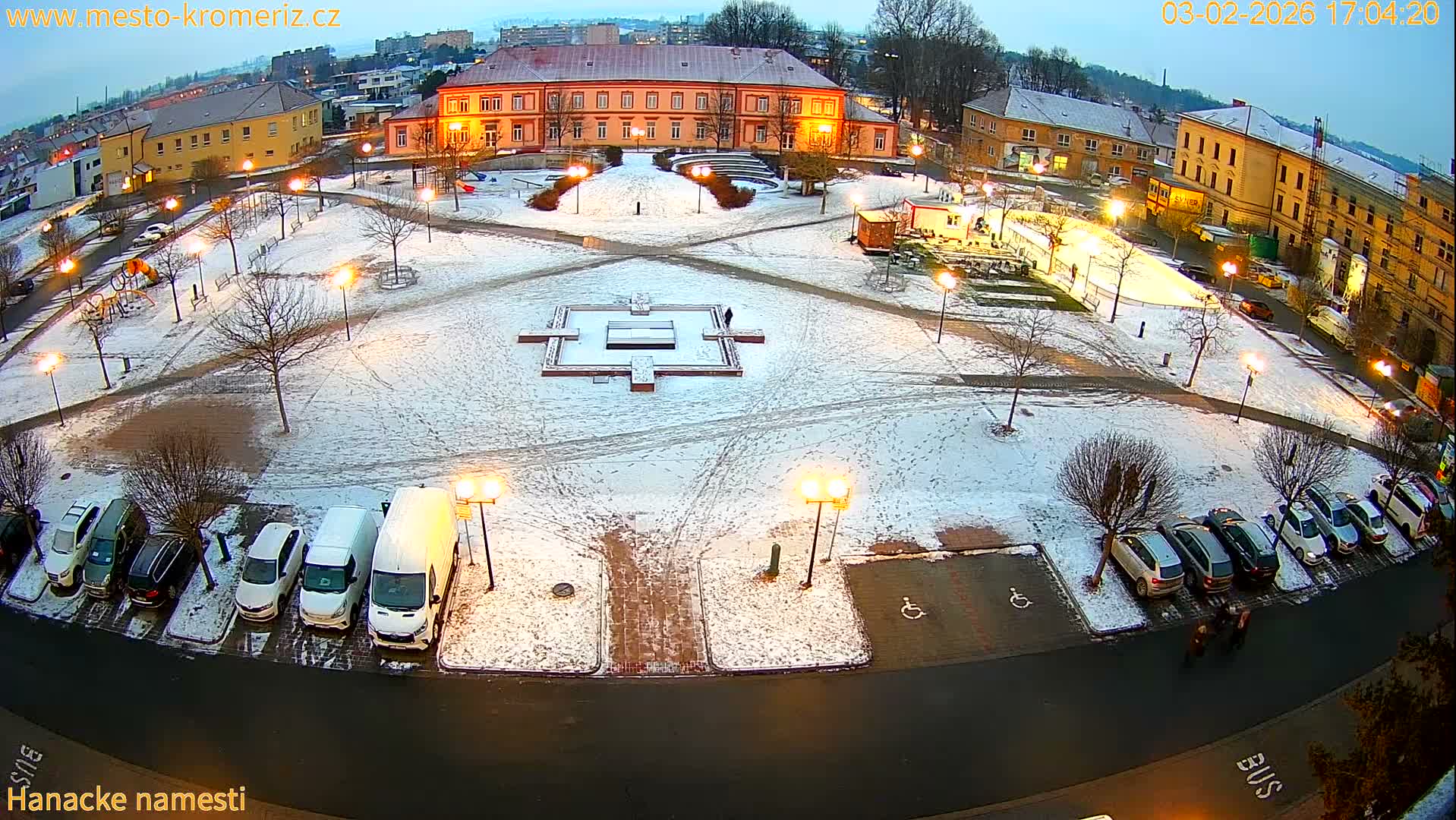 Kroměříž - Hanácké Náměstí Square Live Cam - Kromeriz, Zlin, Czechia
