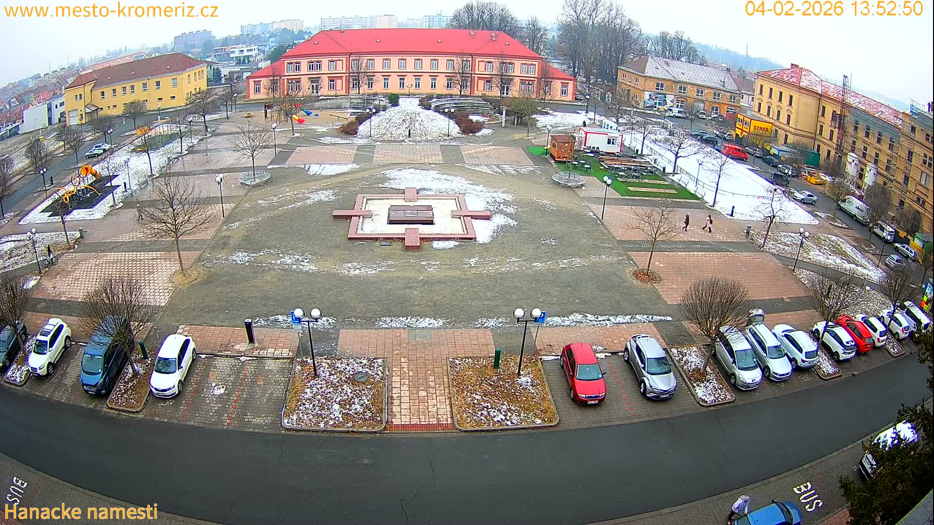Kroměříž - Hanácké Náměstí Square Live Cam - Kromeriz, Zlin, Czechia