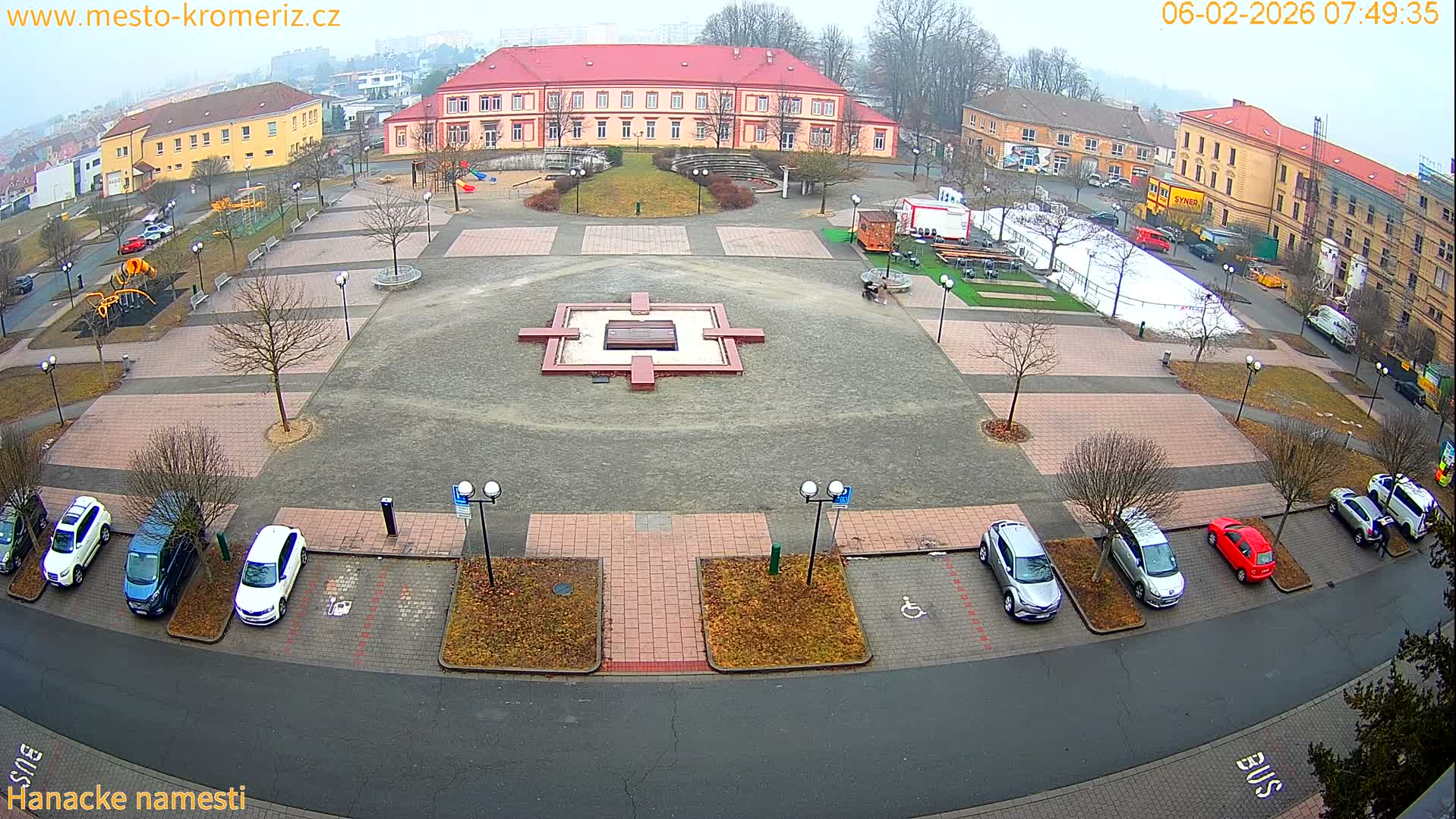 Kroměříž - Hanácké Náměstí Square Live Cam - Kromeriz, Zlin, Czechia