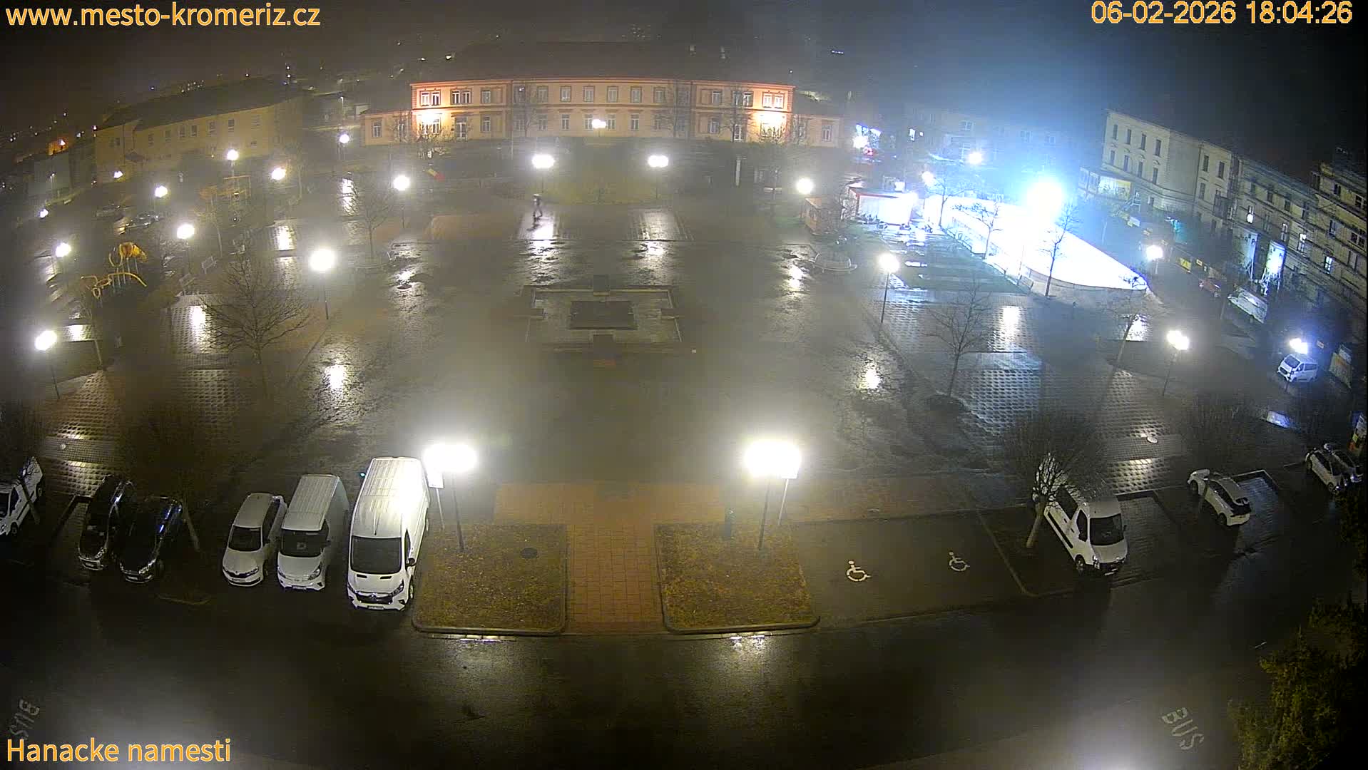 Kroměříž - Hanácké Náměstí Square Live Cam - Kromeriz, Zlin, Czechia