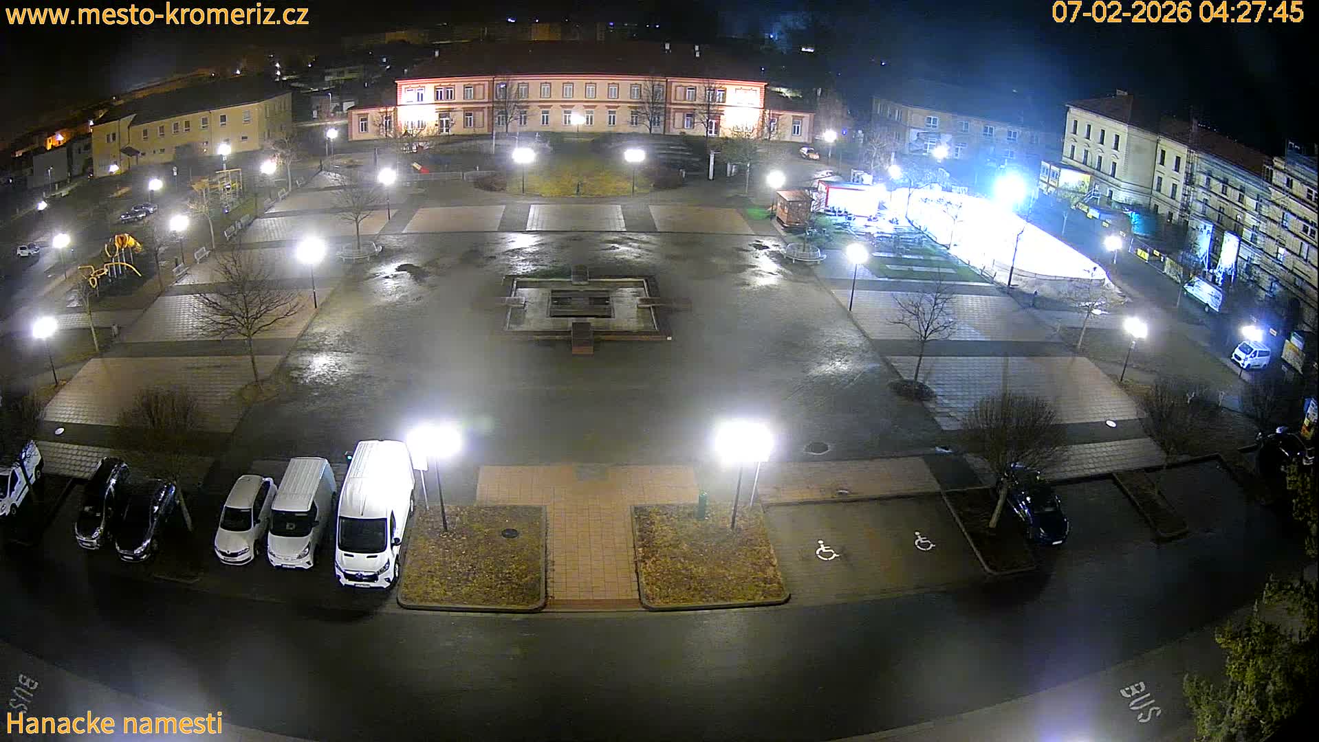 Kroměříž - Hanácké Náměstí Square Live Cam - Kromeriz, Zlin, Czechia