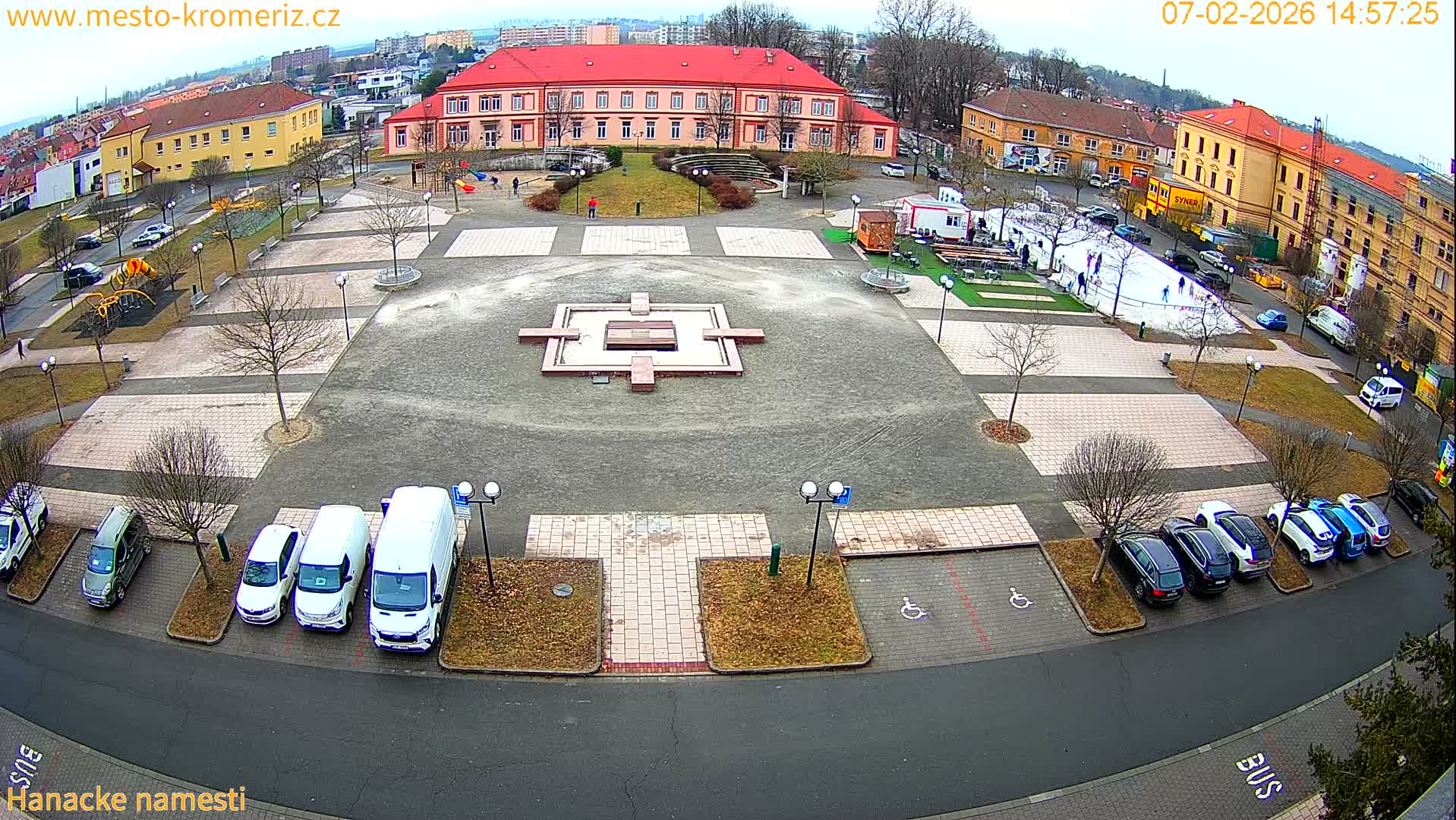 Kroměříž - Hanácké Náměstí Square Live Cam - Kromeriz, Zlin, Czechia