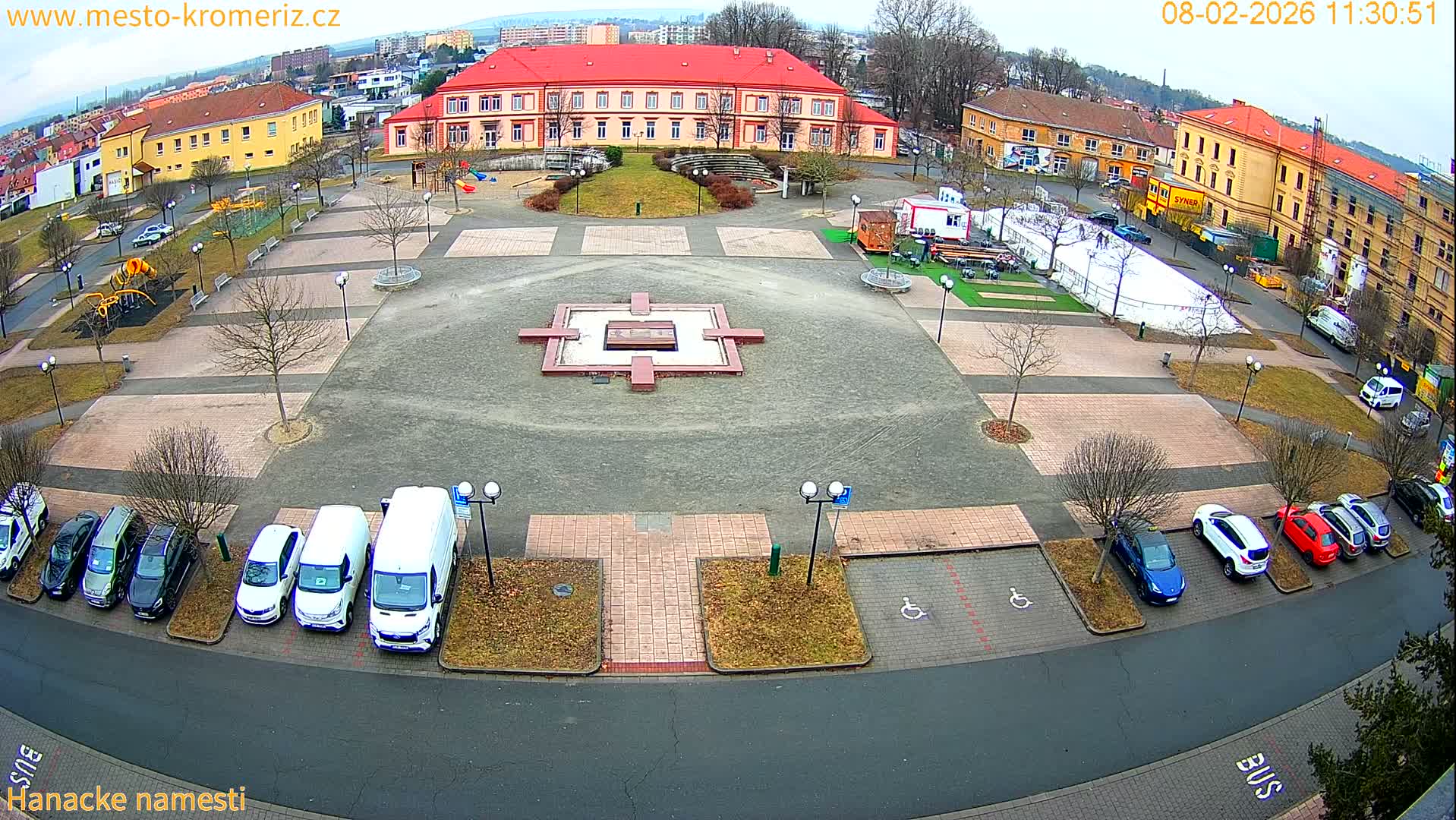 Kroměříž - Hanácké Náměstí Square Live Cam - Kromeriz, Zlin, Czechia