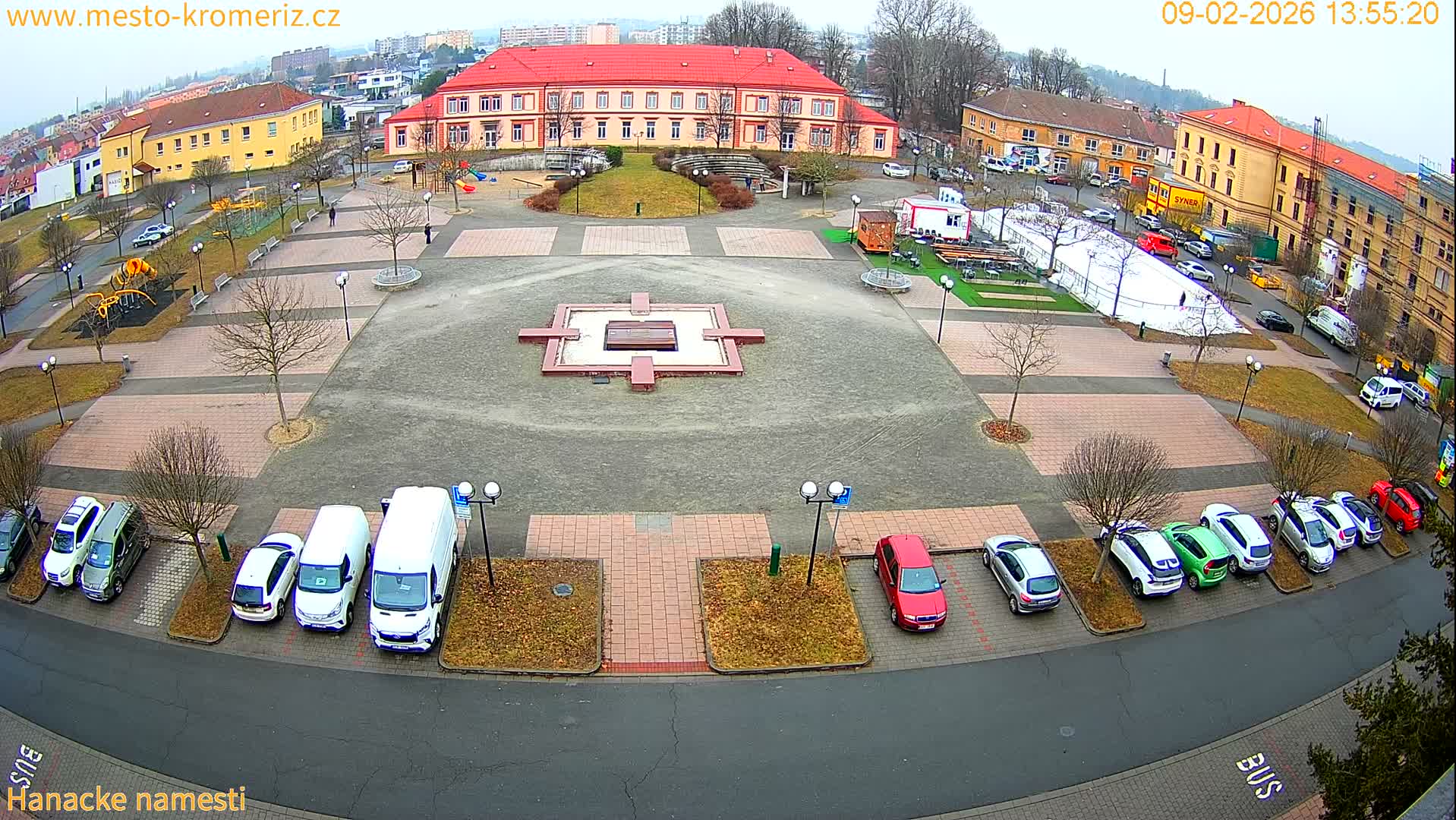Kroměříž - Hanácké Náměstí Square Live Cam - Kromeriz, Zlin, Czechia