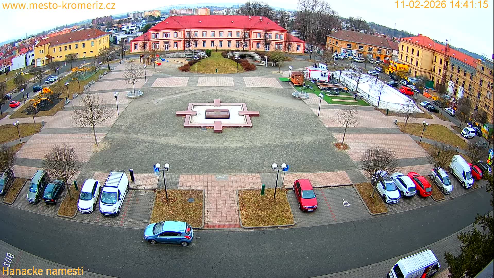 Kroměříž - Hanácké Náměstí Square Live Cam - Kromeriz, Zlin, Czechia
