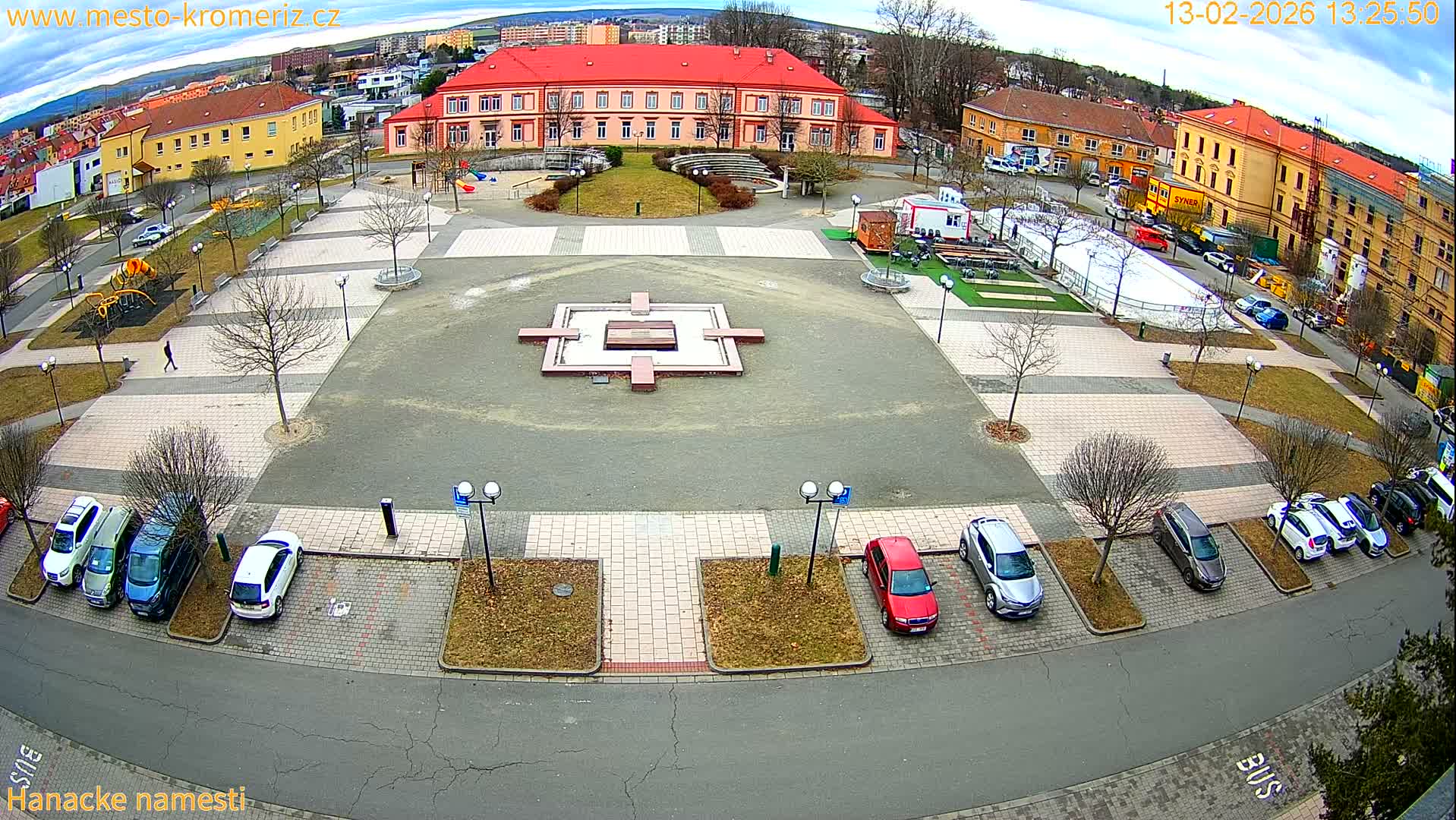 Kroměříž - Hanácké Náměstí Square Live Cam - Kromeriz, Zlin, Czechia