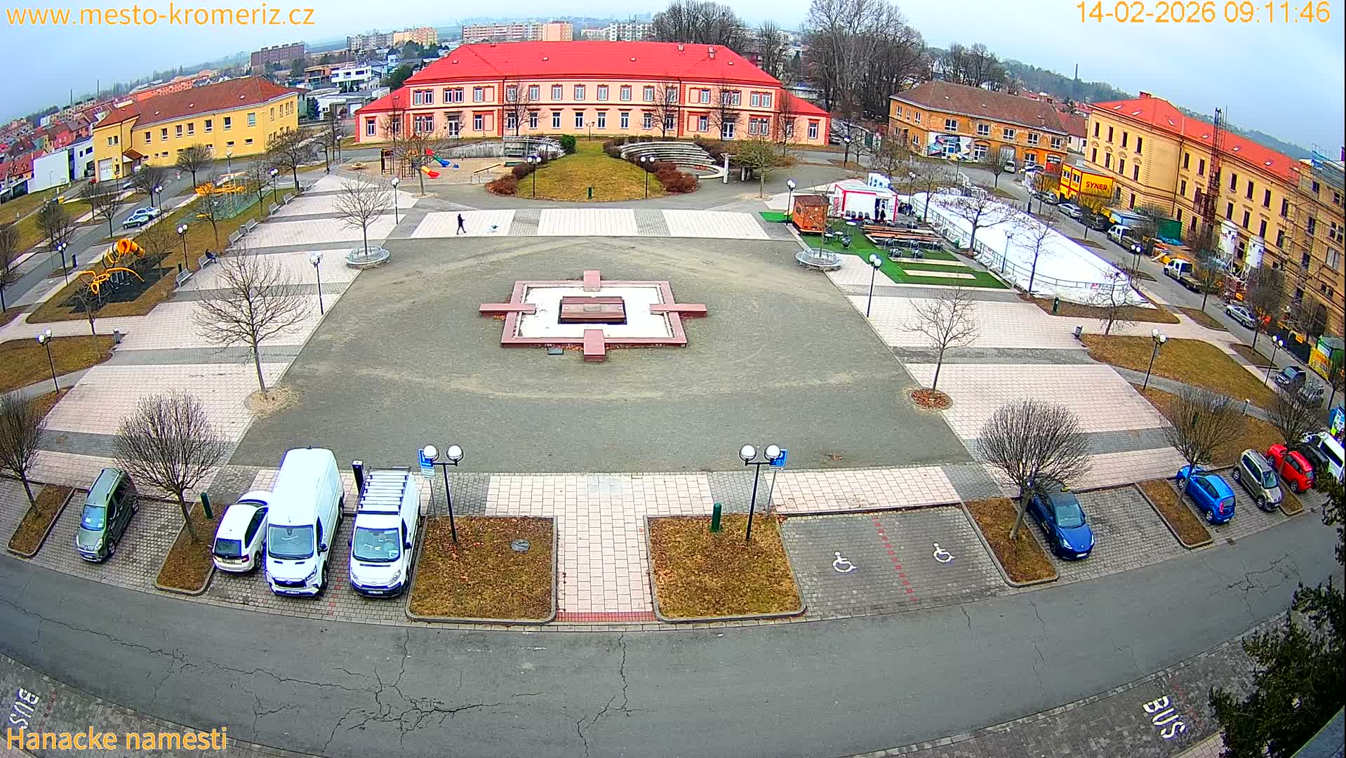 Kroměříž - Hanácké Náměstí Square Live Cam - Kromeriz, Zlin, Czechia