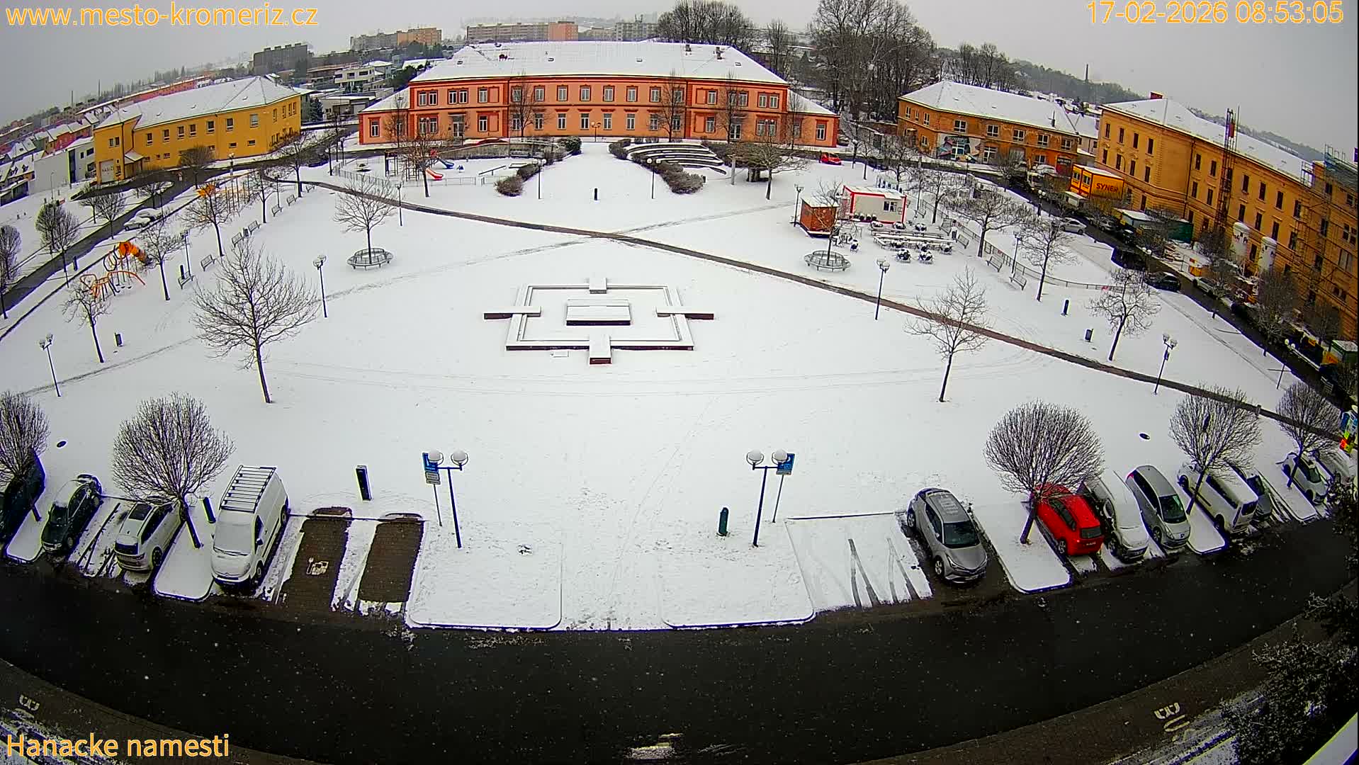 Kroměříž - Hanácké Náměstí Square Live Cam - Kromeriz, Zlin, Czechia