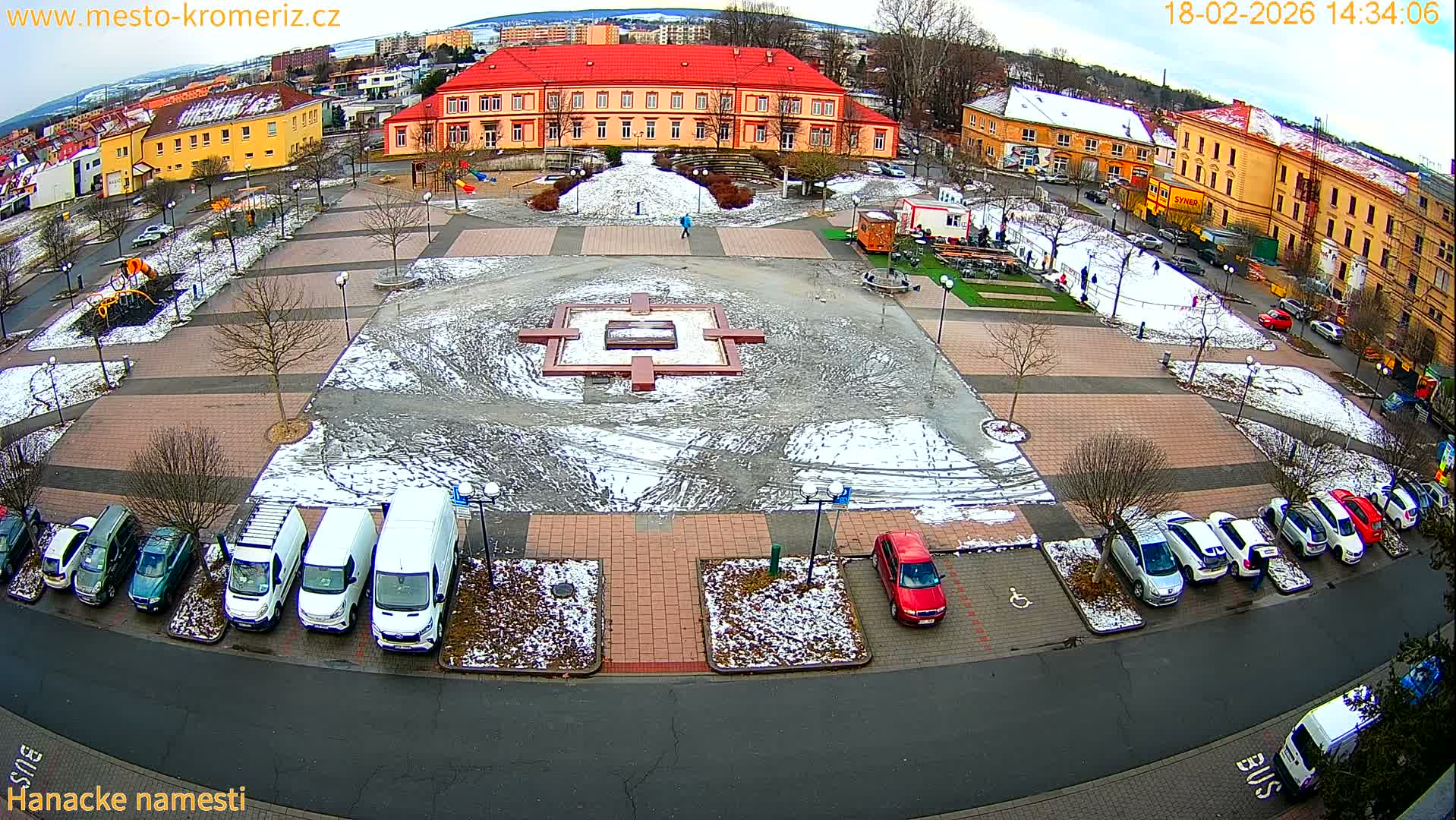 Kroměříž - Hanácké Náměstí Square Live Cam - Kromeriz, Zlin, Czechia