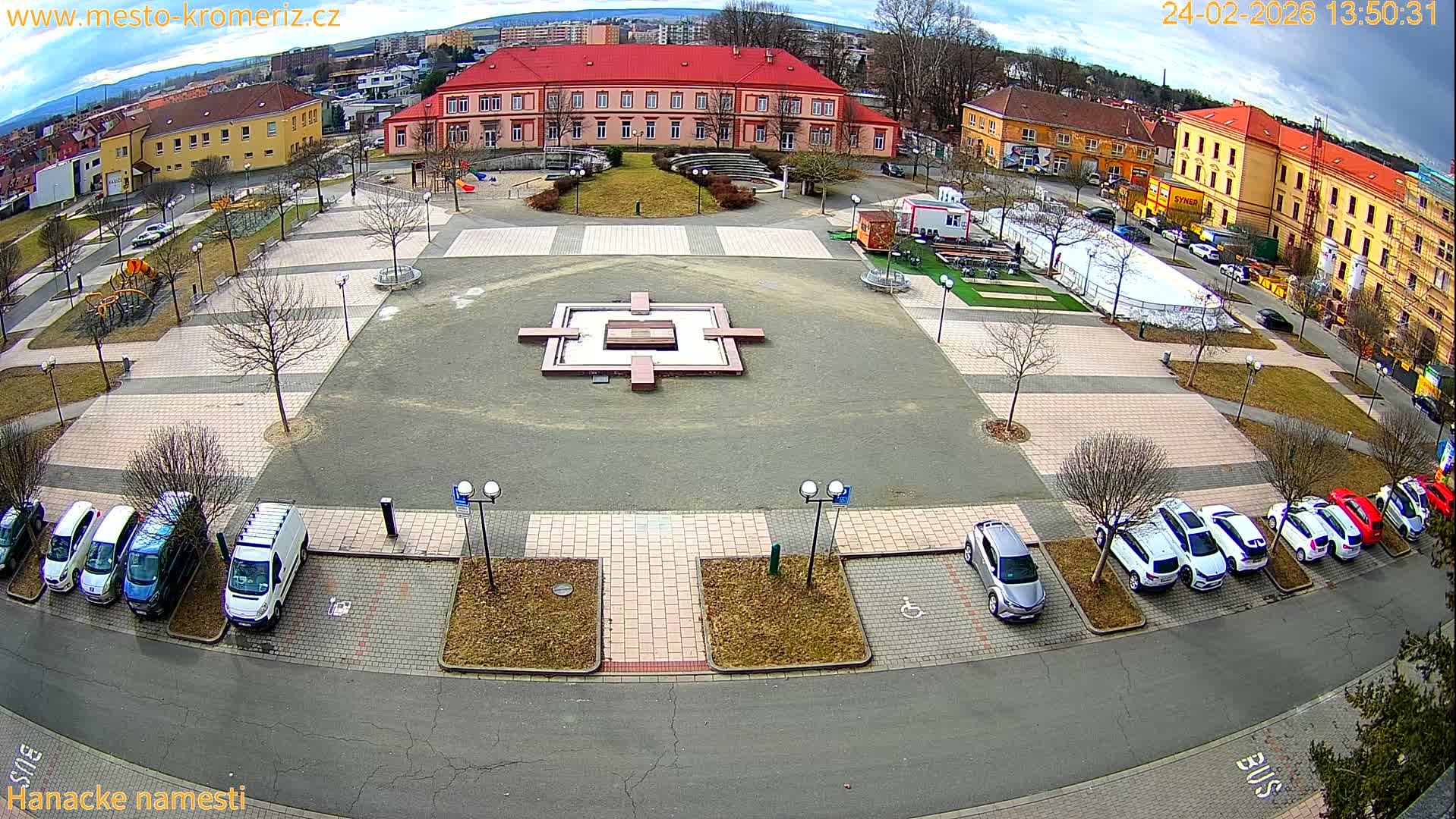 Kroměříž - Hanácké Náměstí Square Live Cam - Kromeriz, Zlin, Czechia