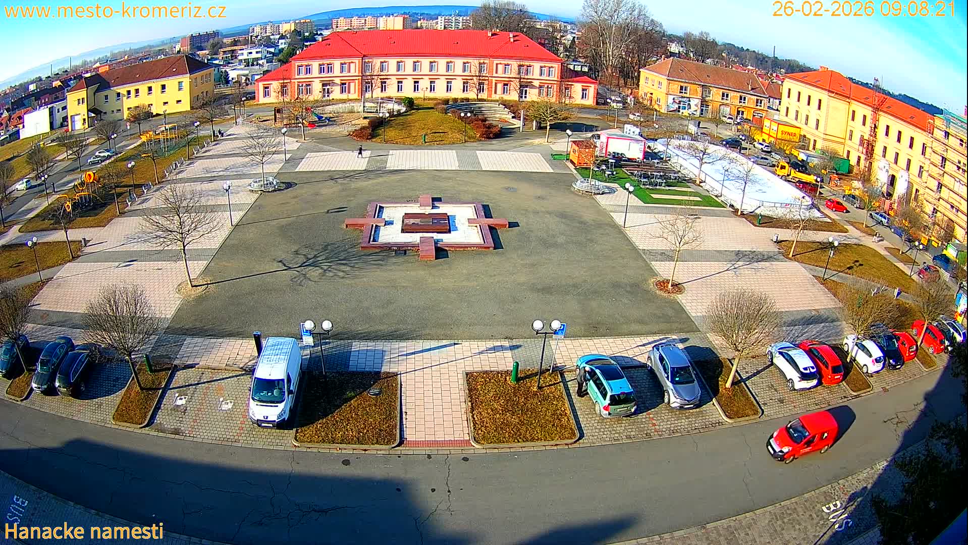 Kroměříž - Hanácké Náměstí Square Live Cam - Kromeriz, Zlin, Czechia