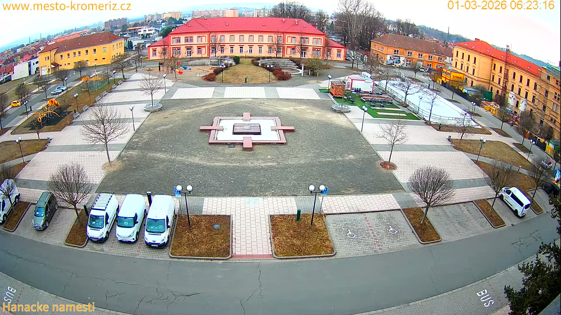 Kroměříž - Hanácké Náměstí Square Live Cam - Kromeriz, Zlin, Czechia