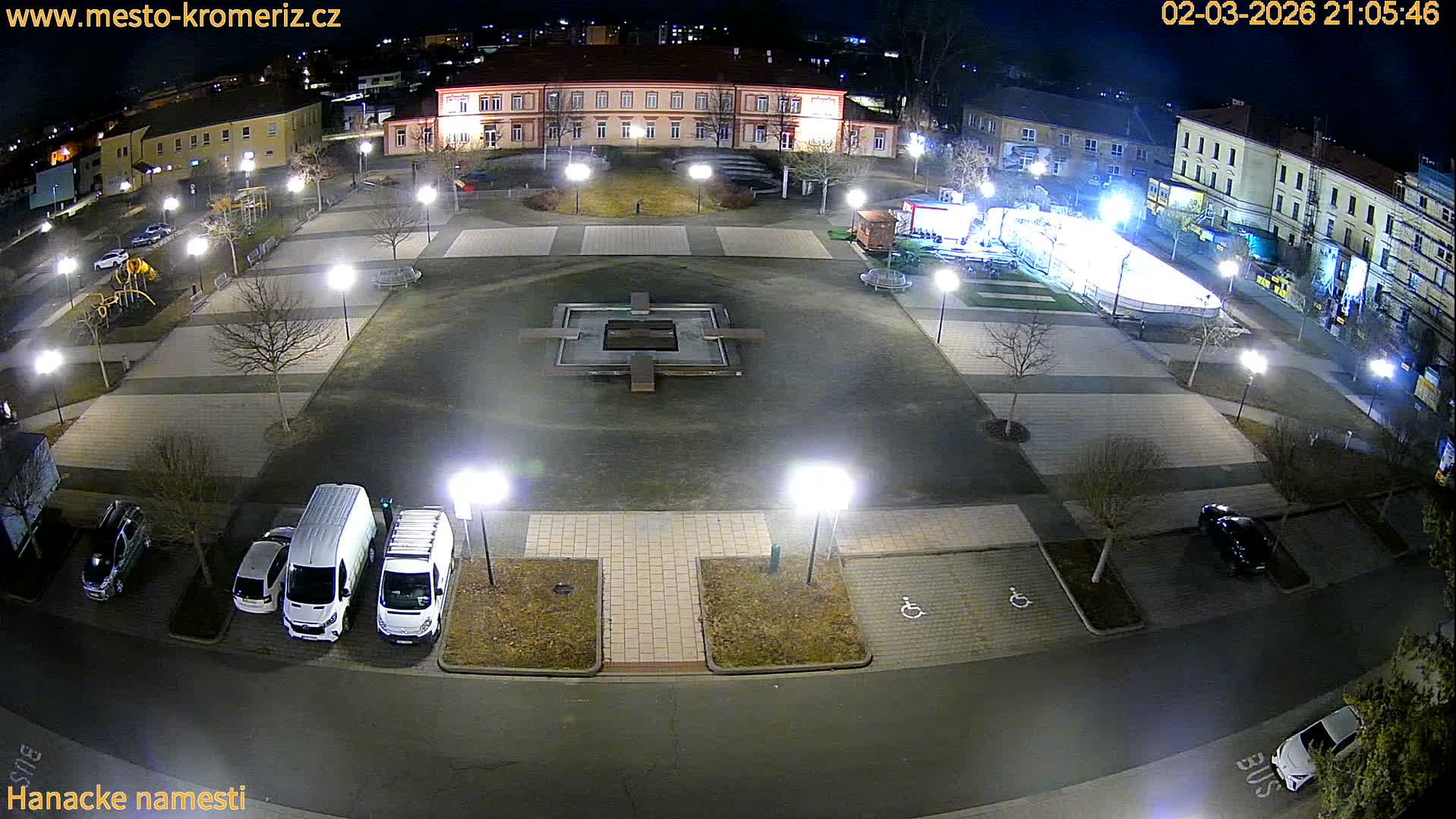 Kroměříž - Hanácké Náměstí Square Live Cam - Kromeriz, Zlin, Czechia