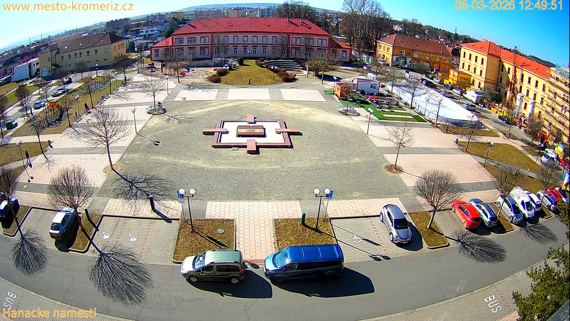 Kroměříž - Hanácké Náměstí Square Live Cam - Kromeriz, Zlin, Czechia