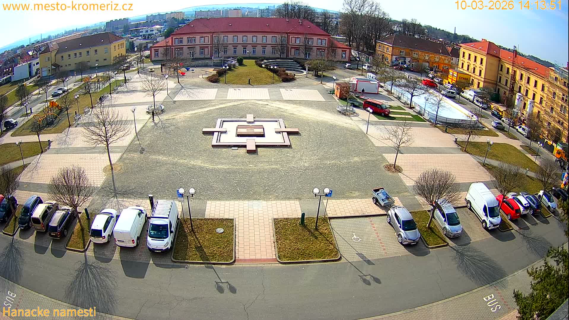 Kroměříž - Hanácké Náměstí Square Live Cam - Kromeriz, Zlin, Czechia