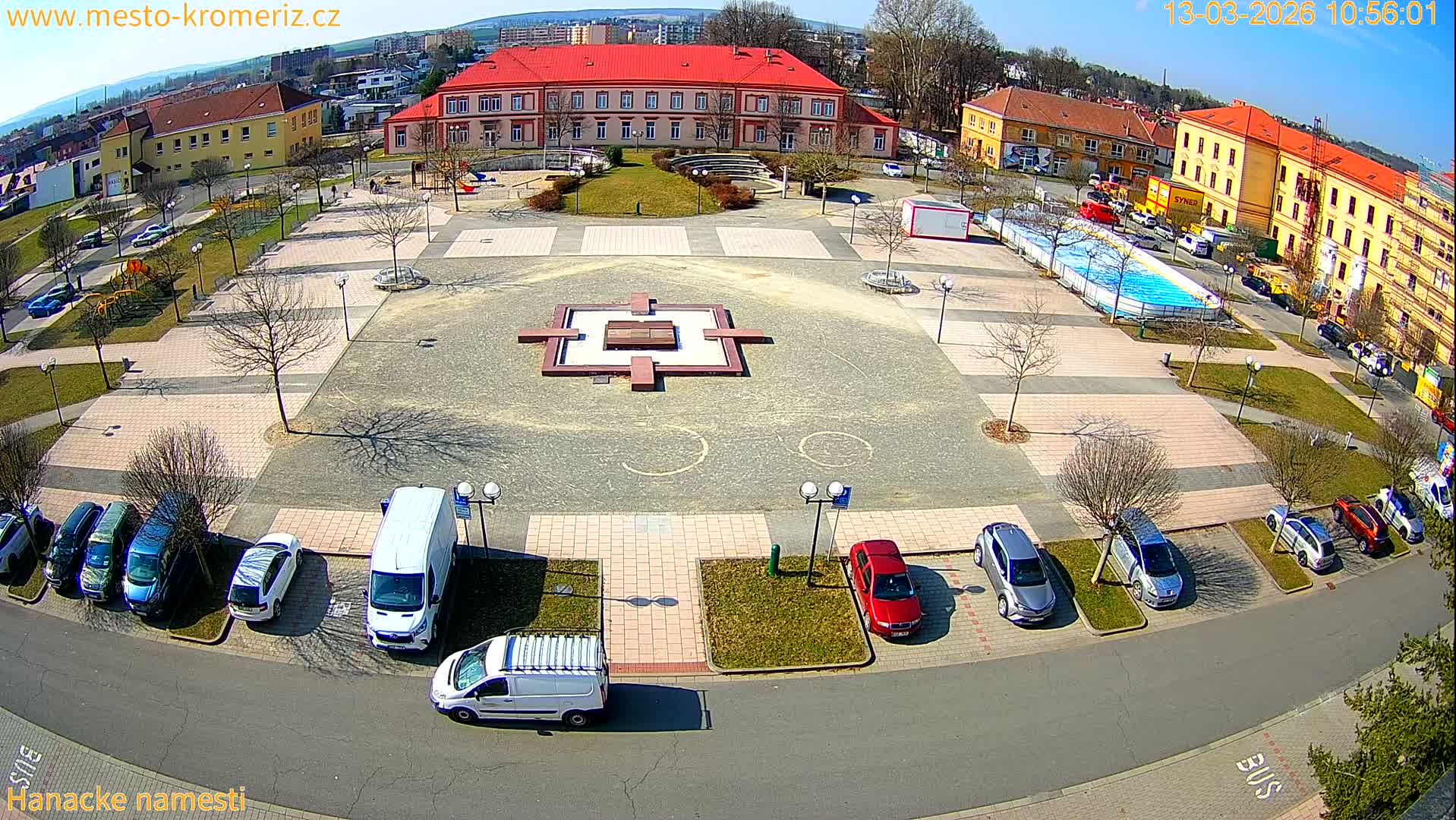 Kroměříž - Hanácké Náměstí Square Live Cam - Kromeriz, Zlin, Czechia