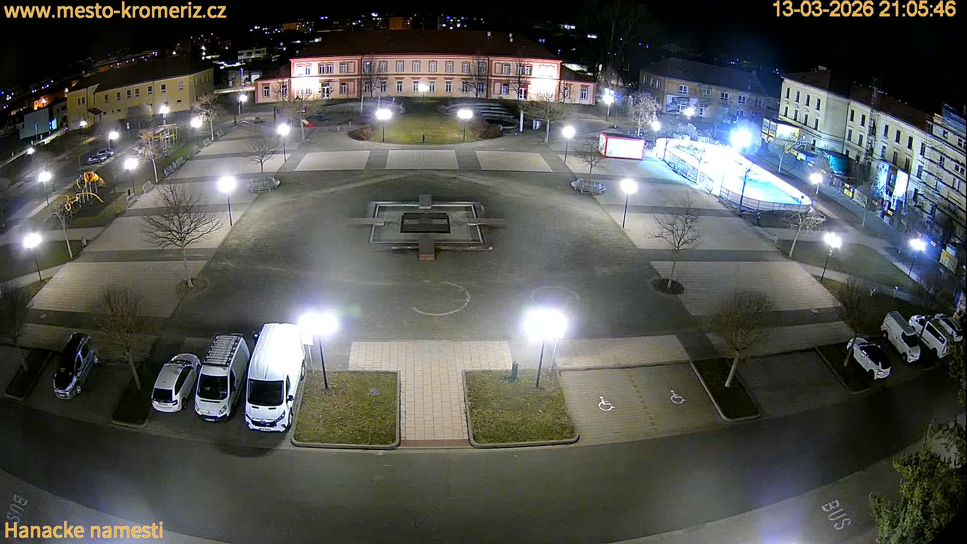 Kroměříž - Hanácké Náměstí Square Live Cam - Kromeriz, Zlin, Czechia