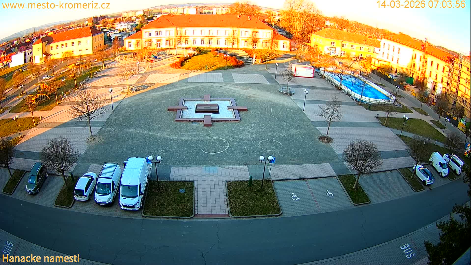 Kroměříž - Hanácké Náměstí Square Live Cam - Kromeriz, Zlin, Czechia