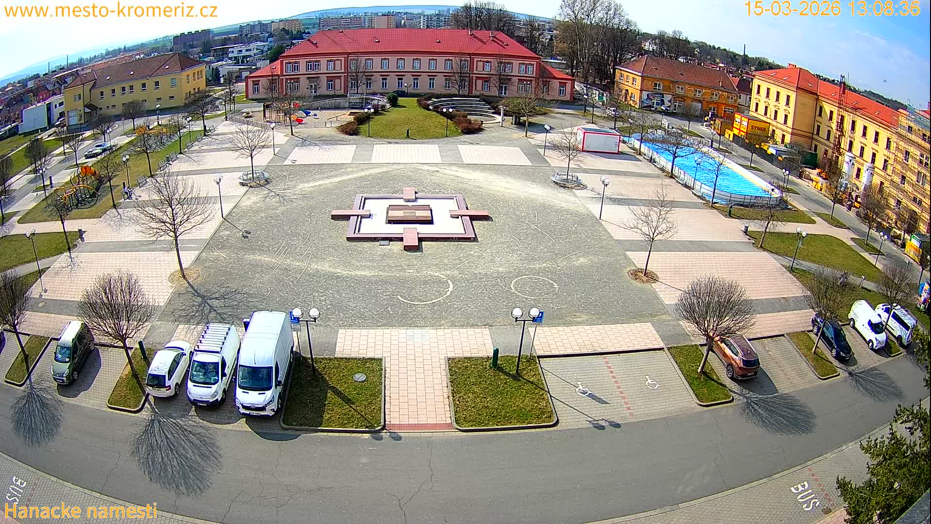 Kroměříž - Hanácké Náměstí Square Live Cam - Kromeriz, Zlin, Czechia