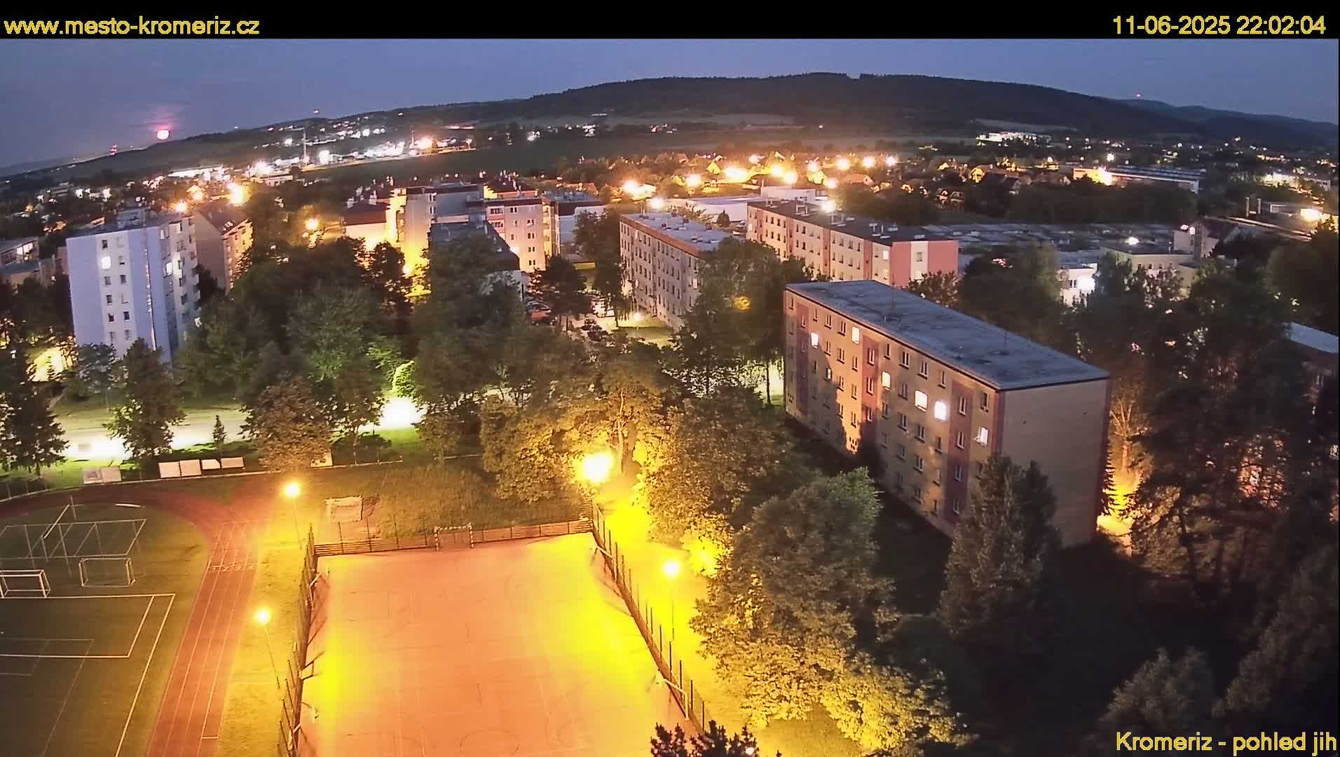 Kroměříž  South View Skyline Live Cam - Kromeriz, Zlin, Czechia