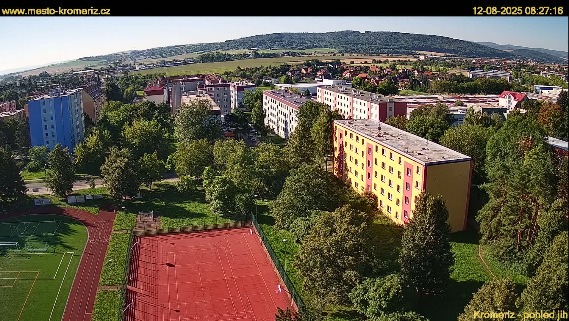 Kroměříž  South View Skyline Live Cam - Kromeriz, Zlin, Czechia