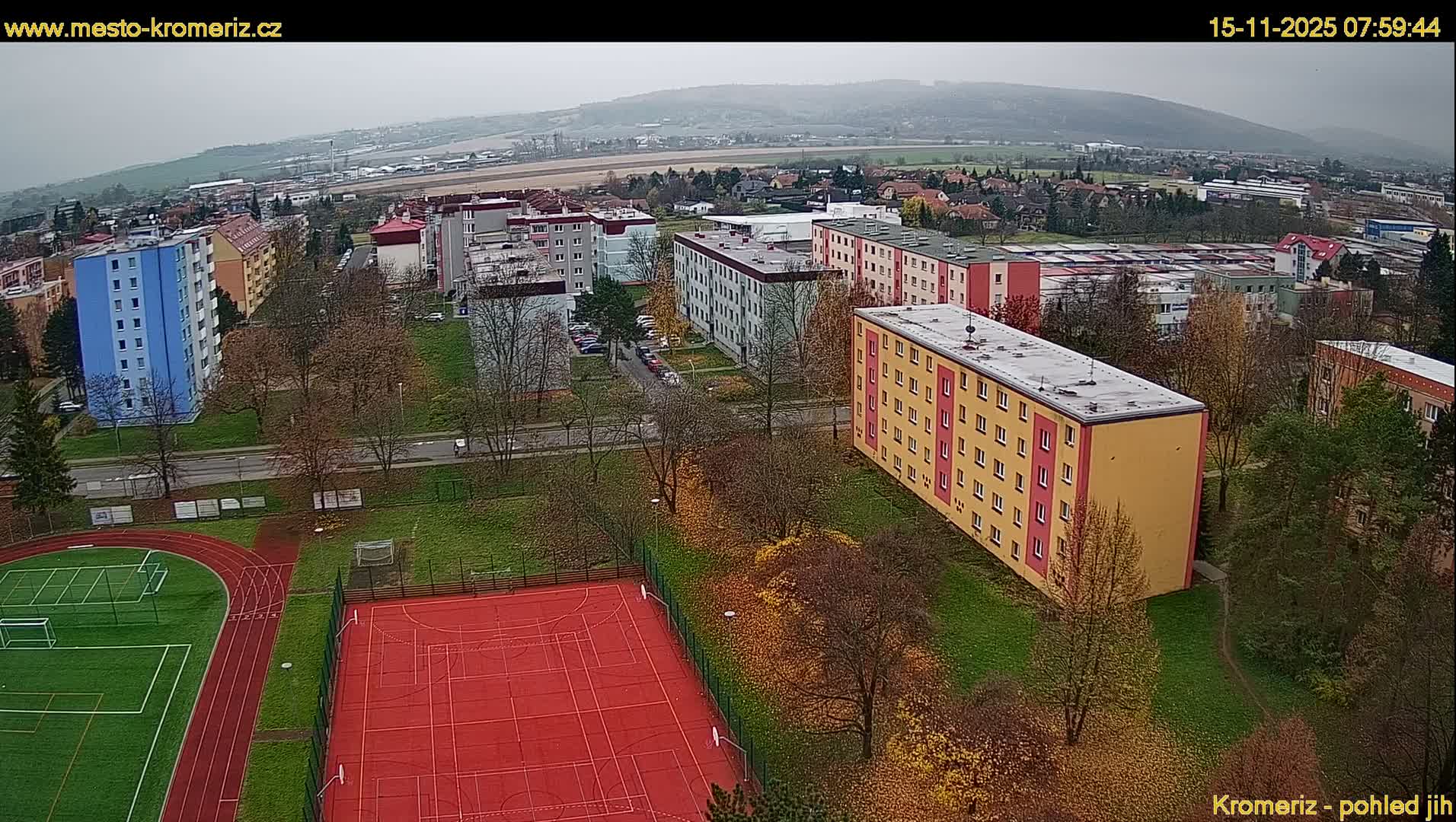 Kroměříž  South View Skyline Live Cam - Kromeriz, Zlin, Czechia