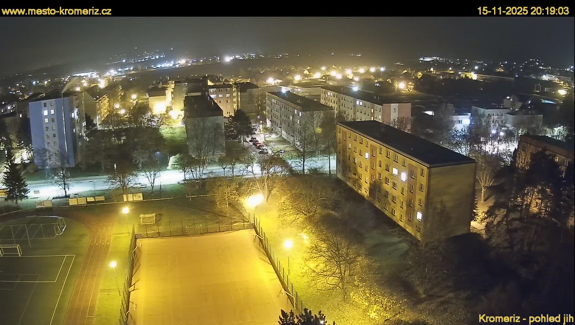 Kroměříž  South View Skyline Live Cam - Kromeriz, Zlin, Czechia