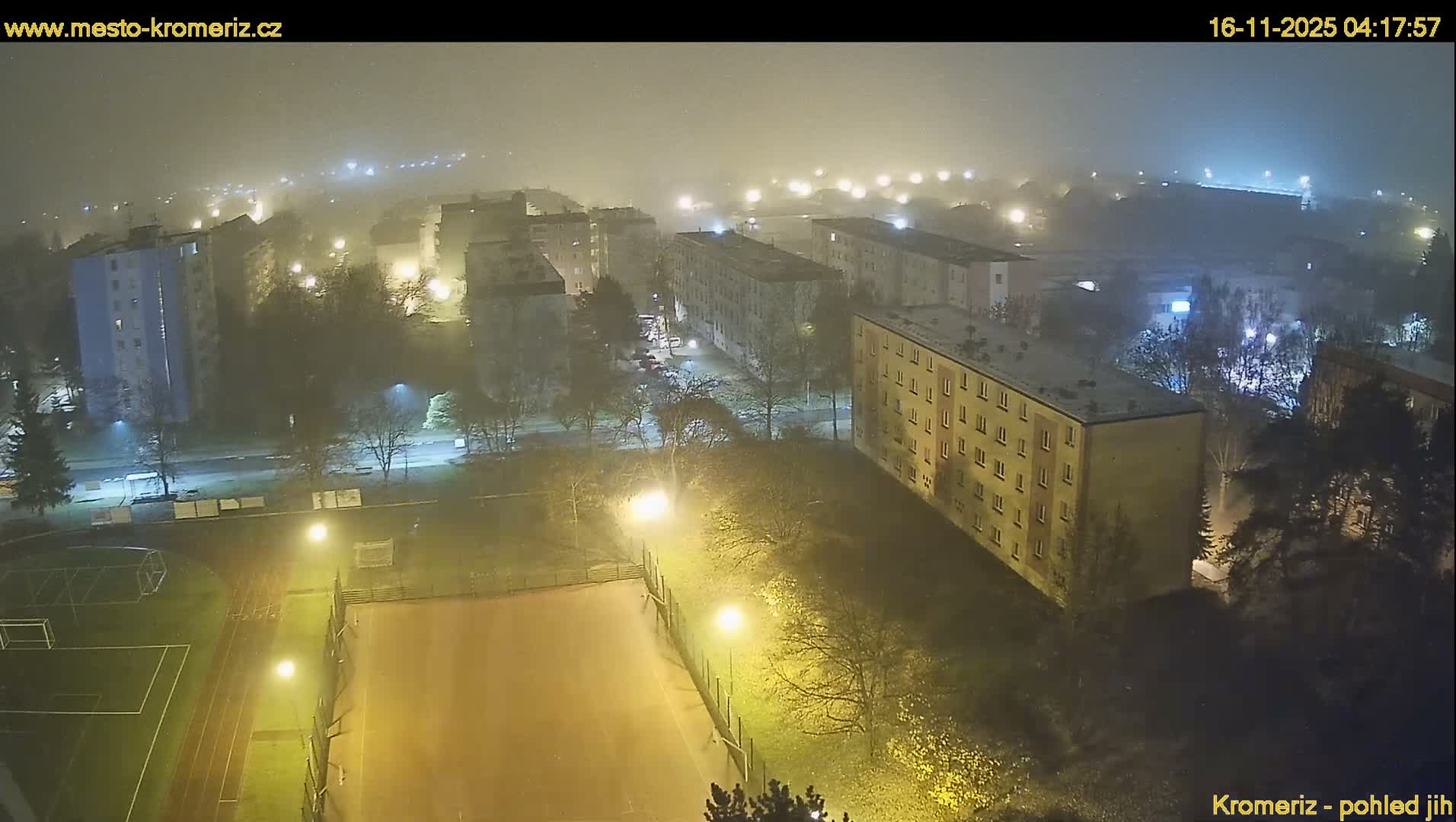 Kroměříž  South View Skyline Live Cam - Kromeriz, Zlin, Czechia