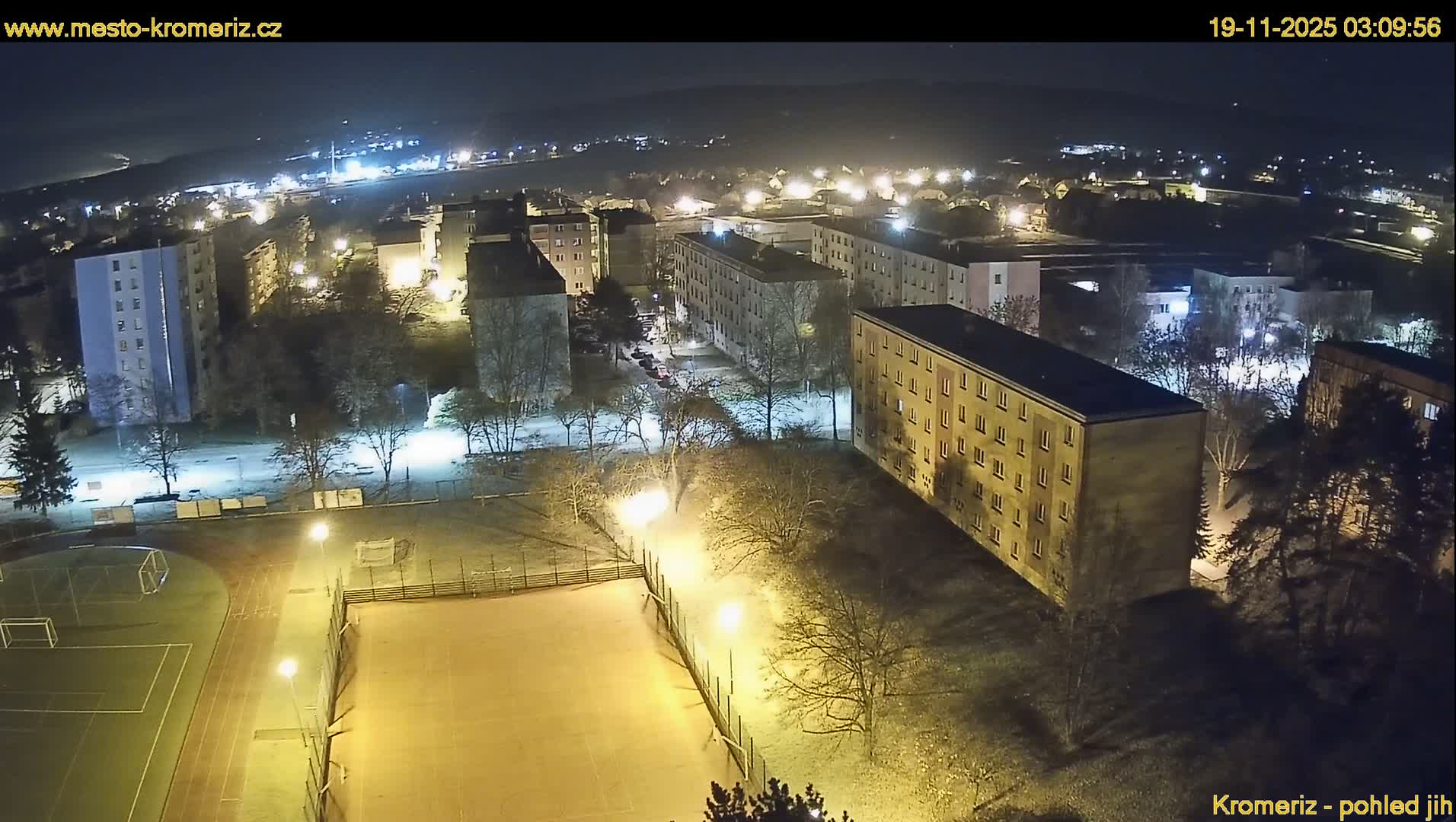 Kroměříž  South View Skyline Live Cam - Kromeriz, Zlin, Czechia