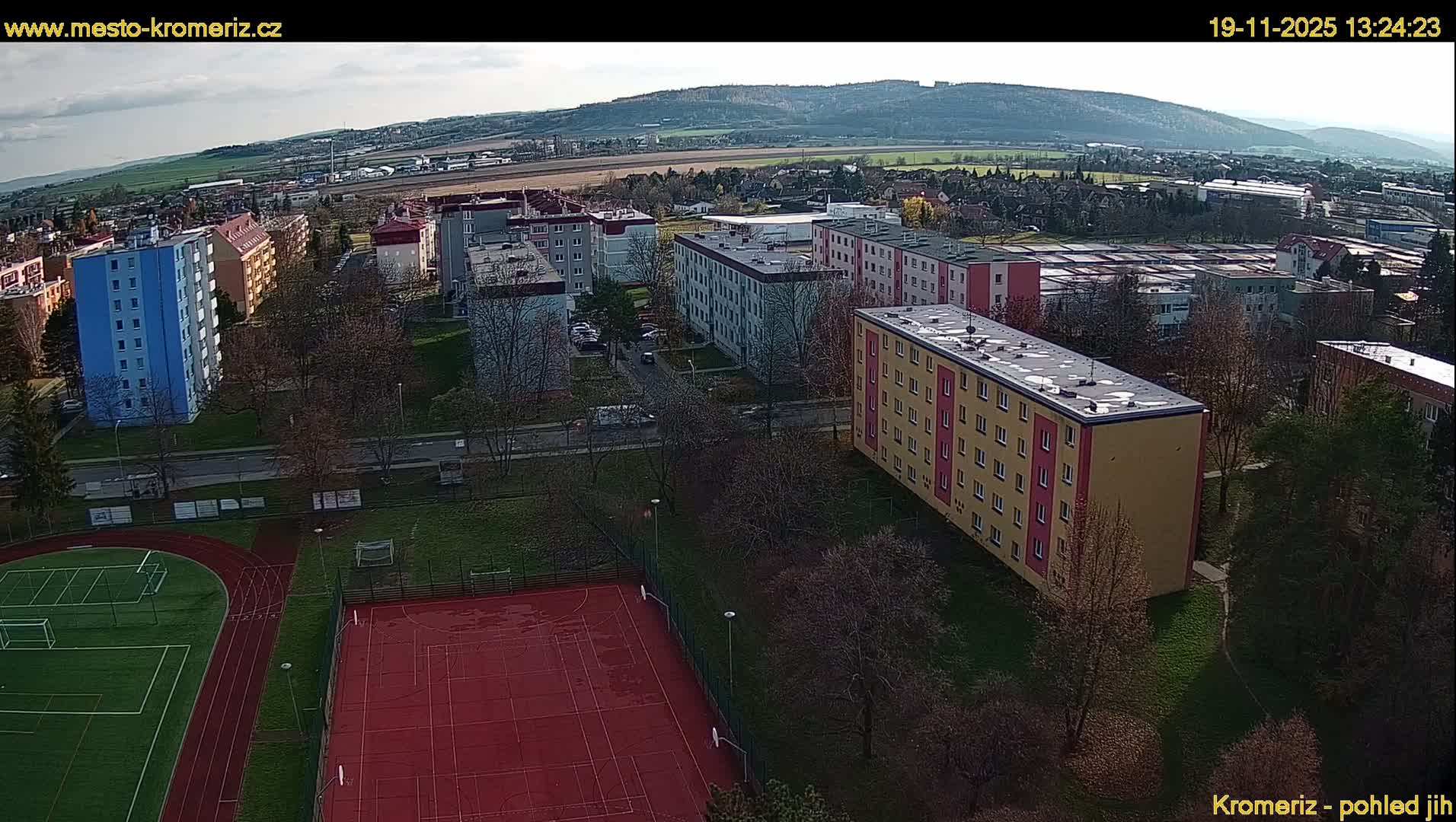 Kroměříž  South View Skyline Live Cam - Kromeriz, Zlin, Czechia