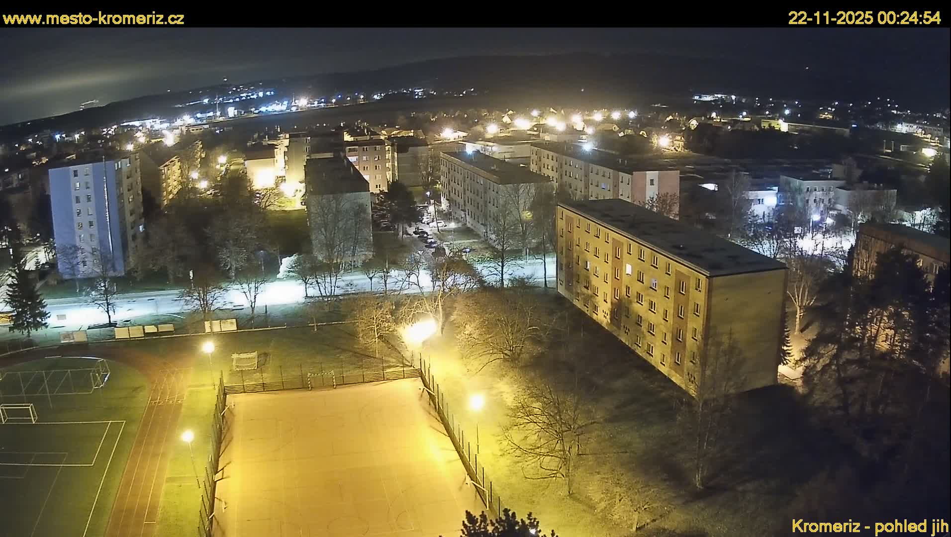 Kroměříž  South View Skyline Live Cam - Kromeriz, Zlin, Czechia