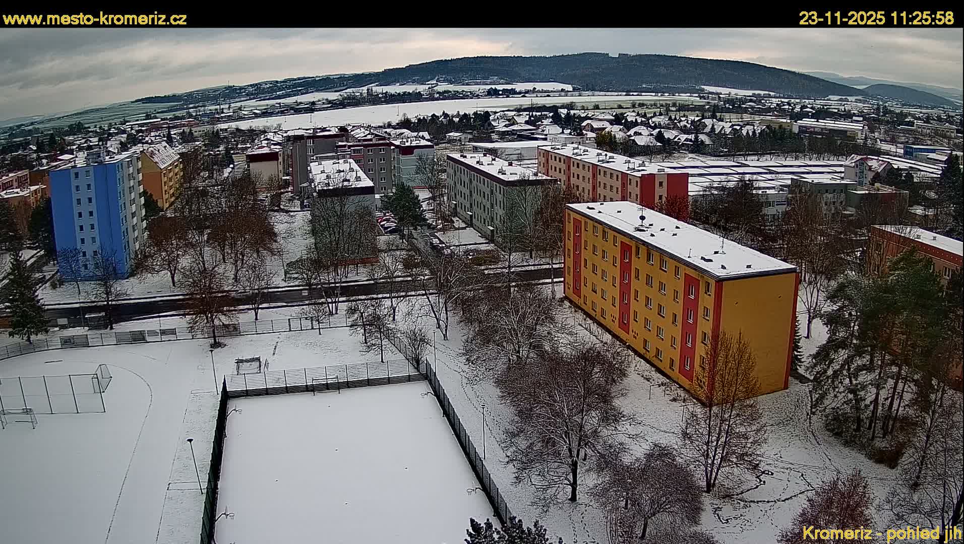 Kroměříž  South View Skyline Live Cam - Kromeriz, Zlin, Czechia