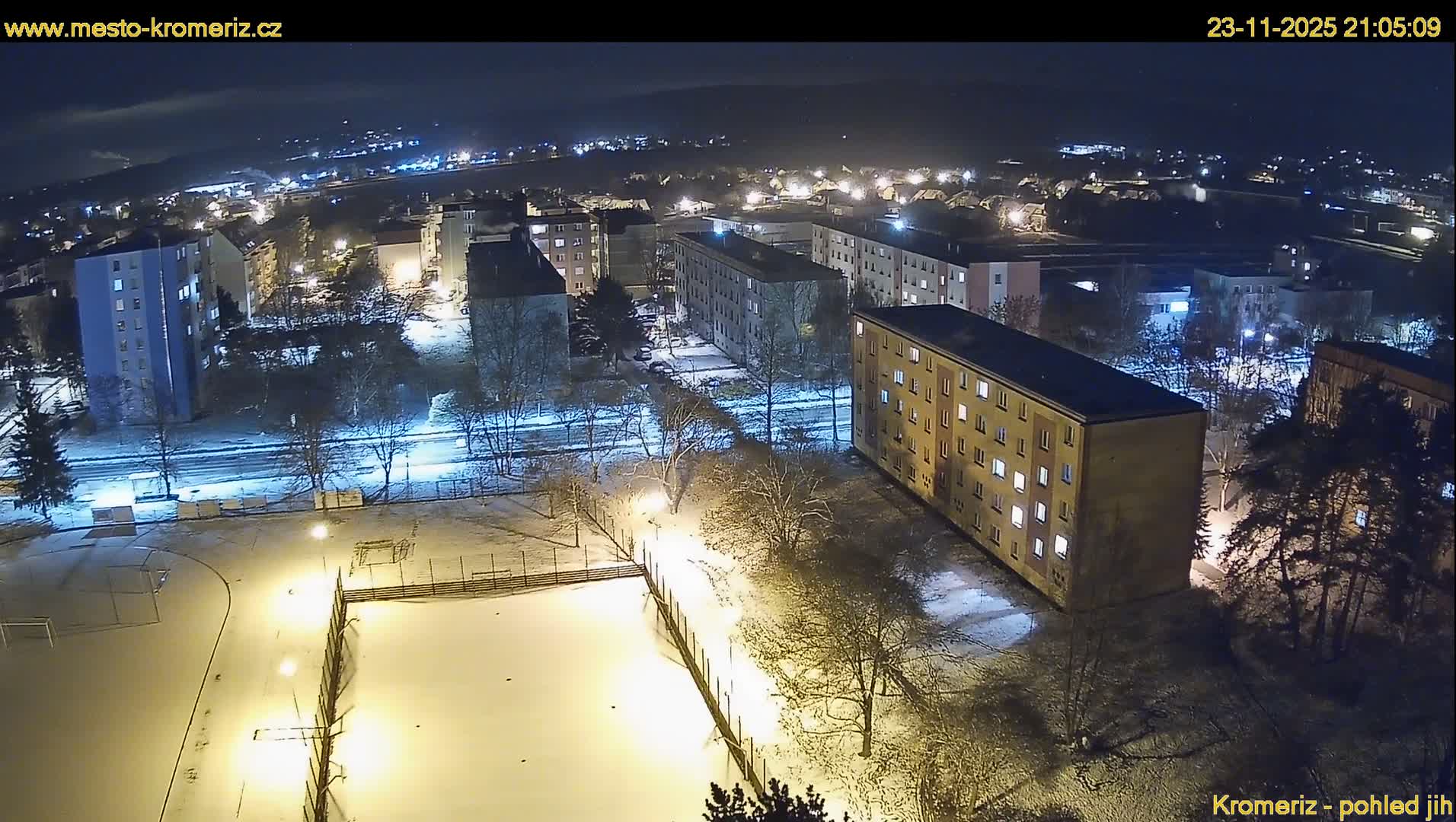 Kroměříž  South View Skyline Live Cam - Kromeriz, Zlin, Czechia