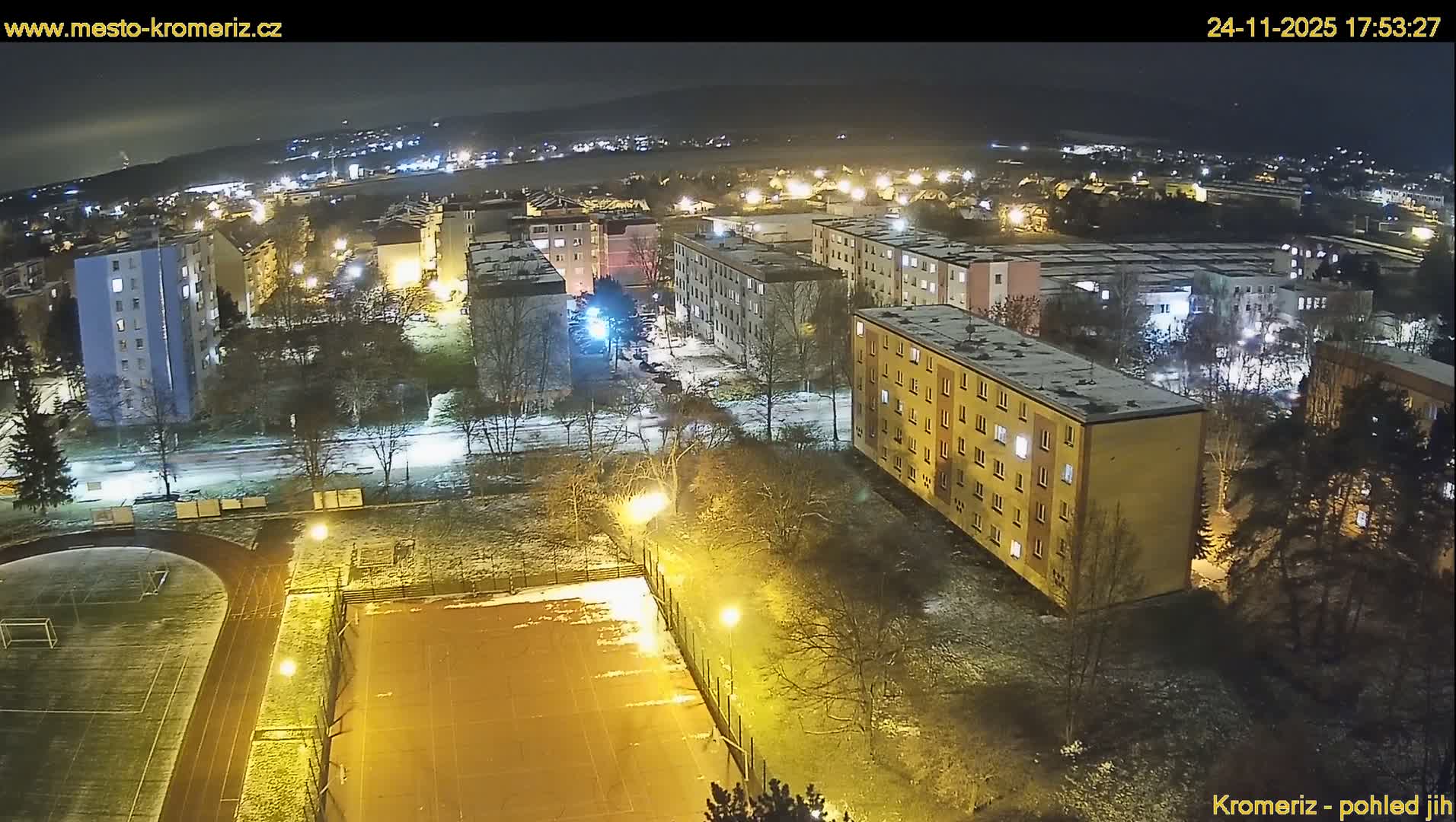Kroměříž  South View Skyline Live Cam - Kromeriz, Zlin, Czechia