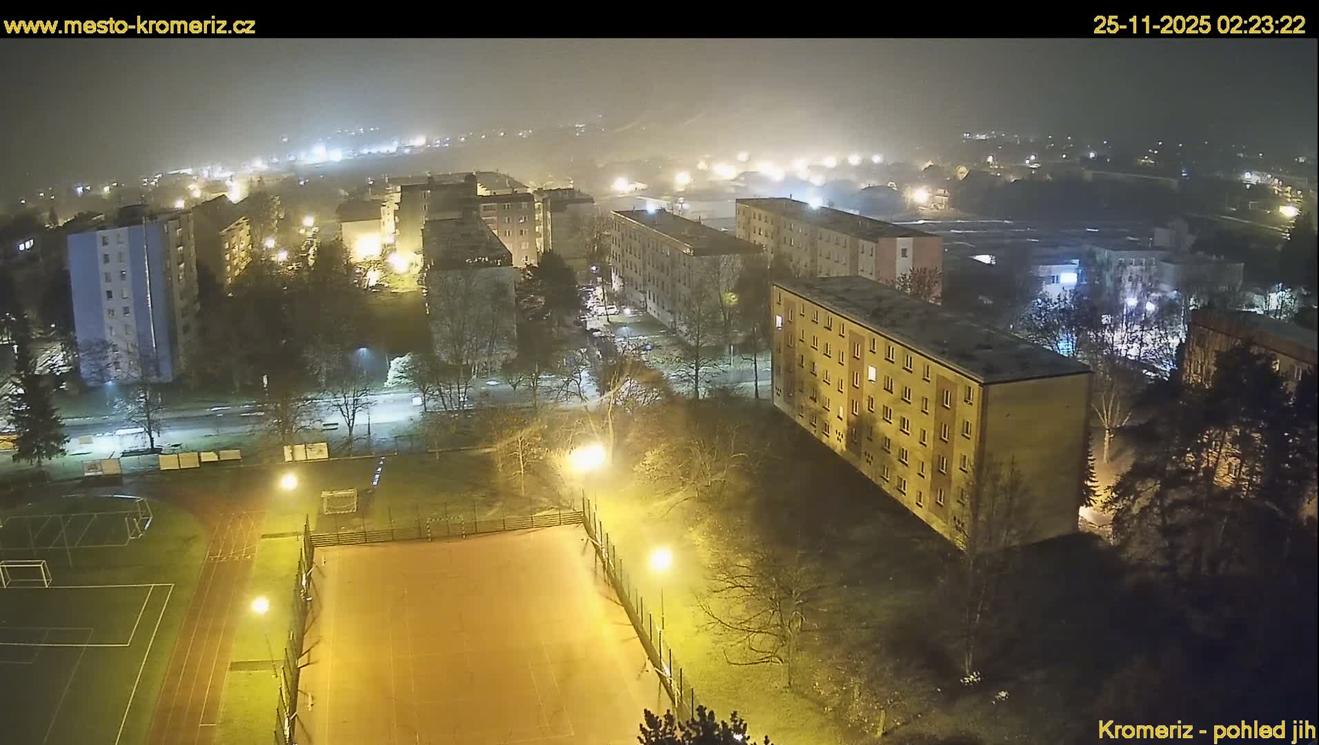 Kroměříž  South View Skyline Live Cam - Kromeriz, Zlin, Czechia