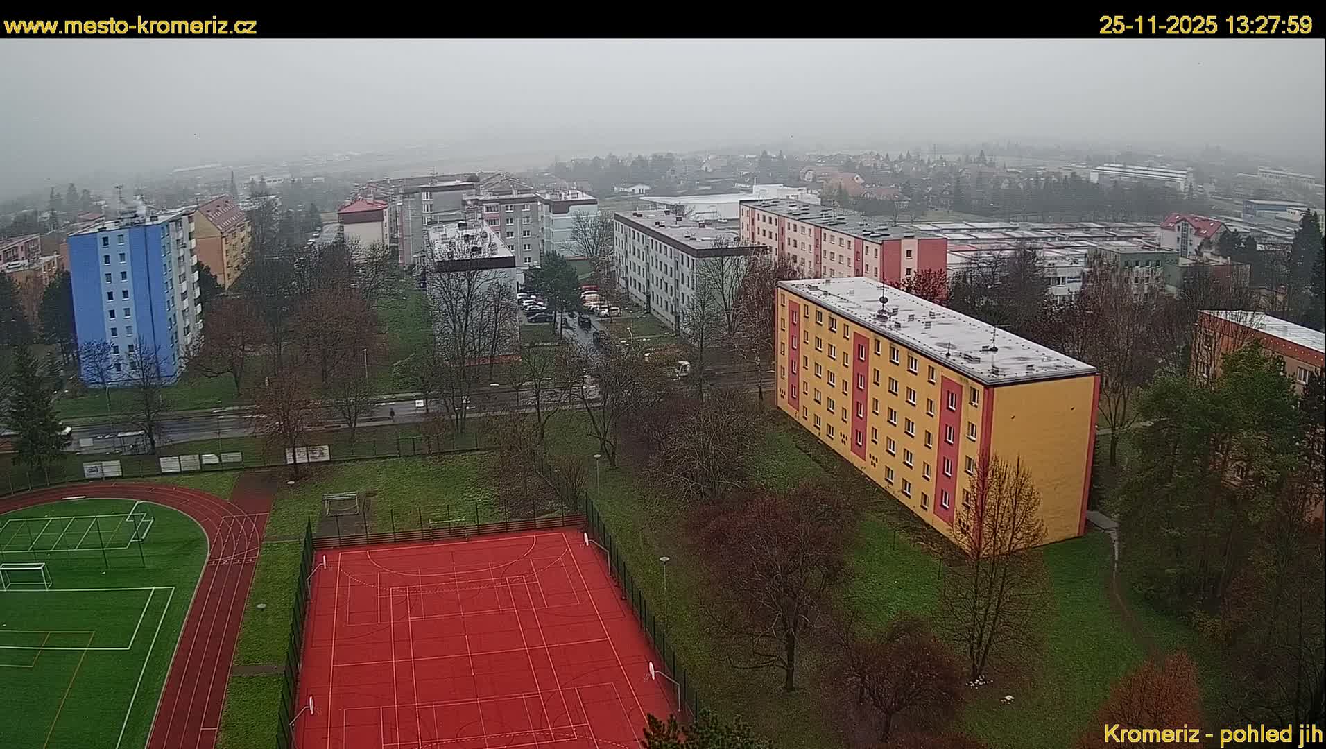 Kroměříž  South View Skyline Live Cam - Kromeriz, Zlin, Czechia