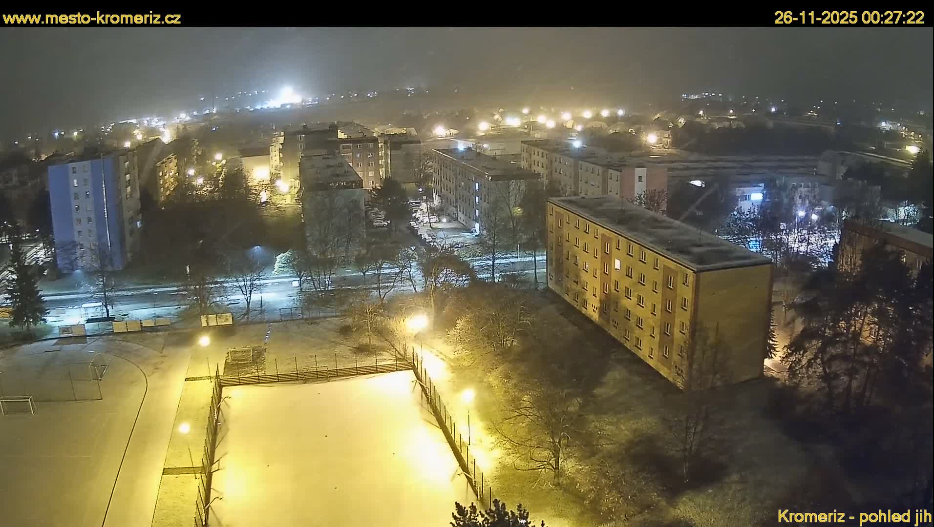 Kroměříž  South View Skyline Live Cam - Kromeriz, Zlin, Czechia