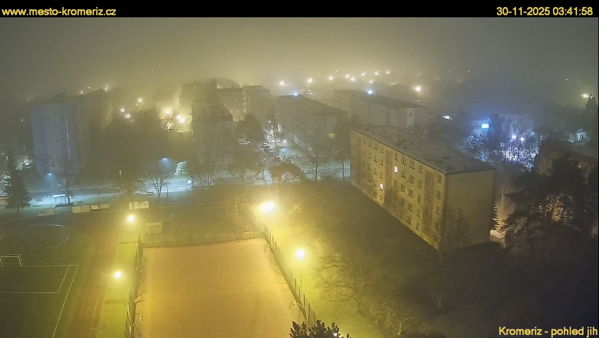 Kroměříž  South View Skyline Live Cam - Kromeriz, Zlin, Czechia