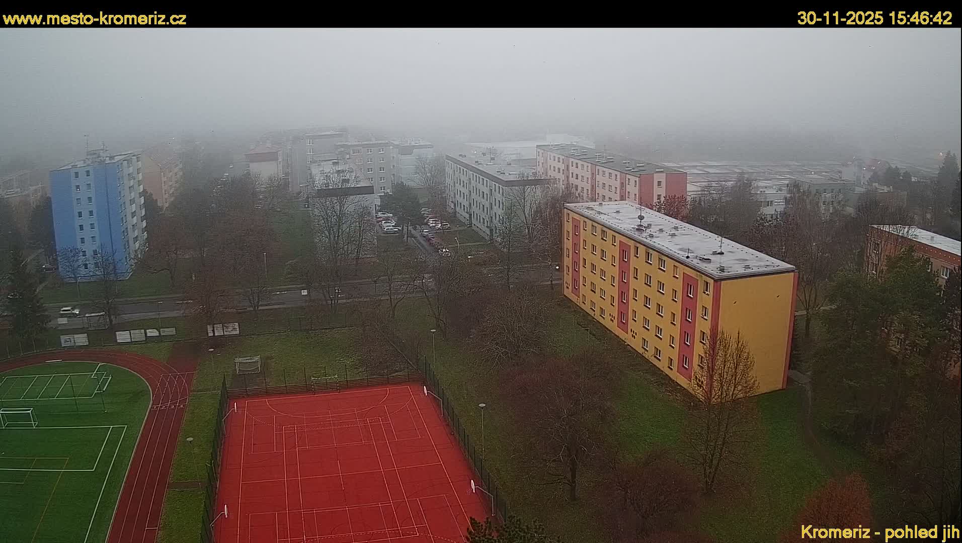 Kroměříž  South View Skyline Live Cam - Kromeriz, Zlin, Czechia
