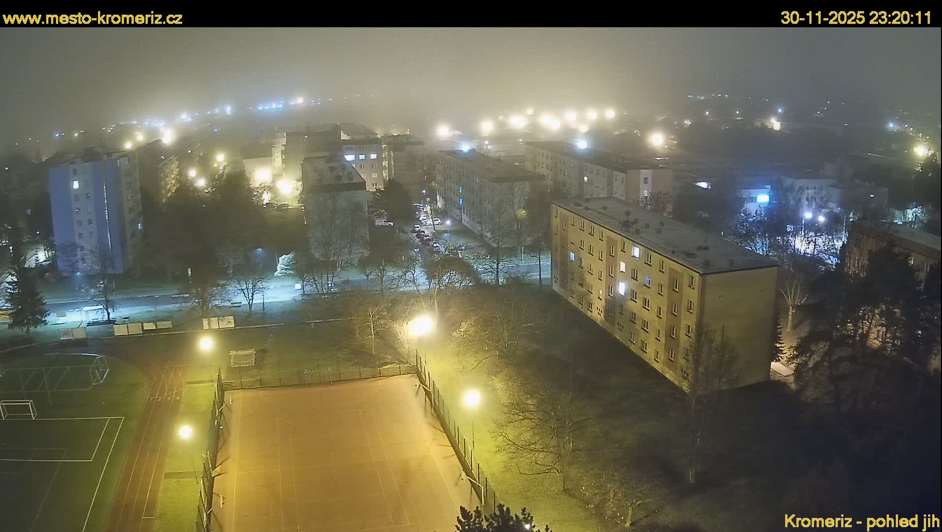 Kroměříž  South View Skyline Live Cam - Kromeriz, Zlin, Czechia