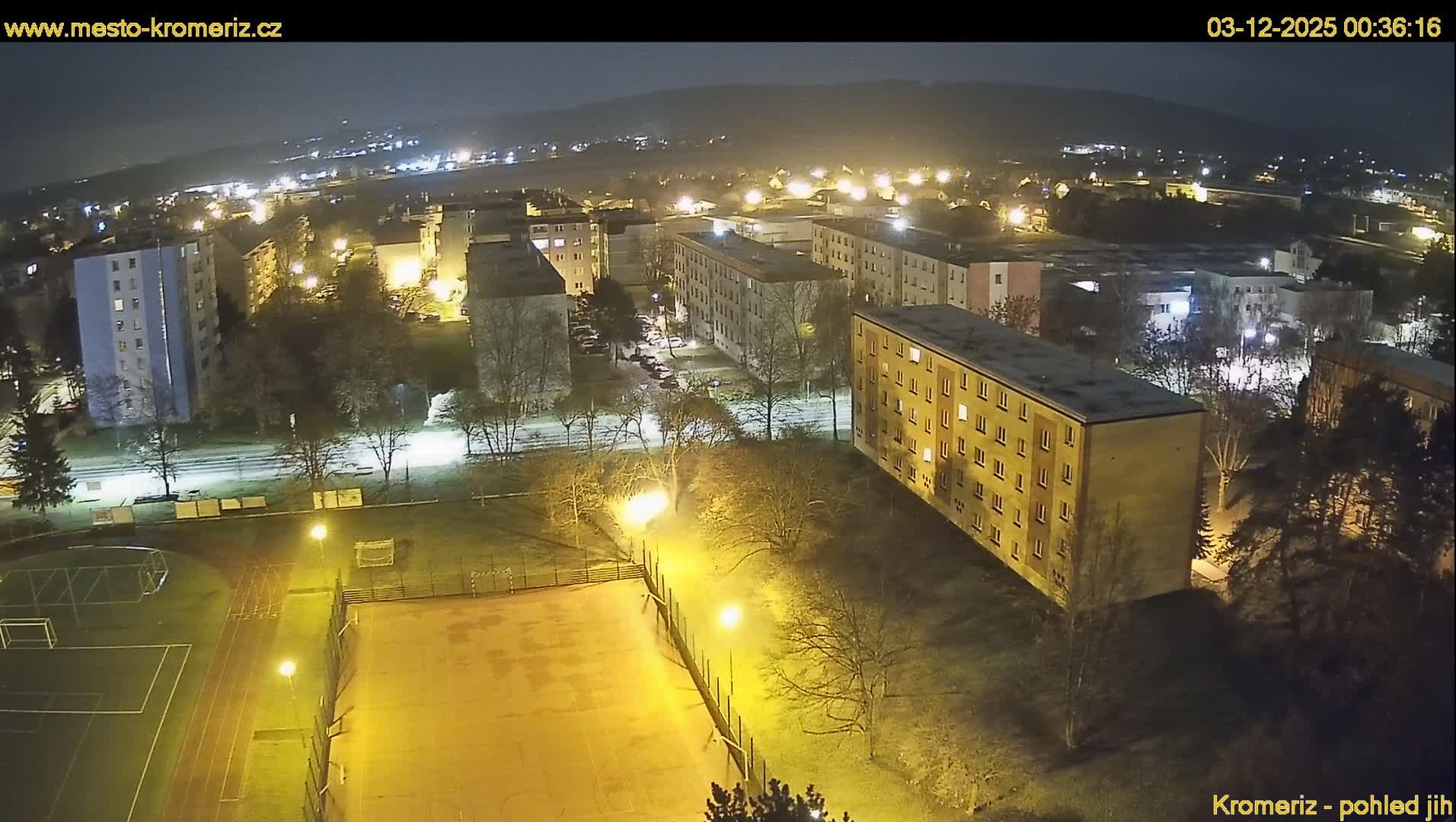 Kroměříž  South View Skyline Live Cam - Kromeriz, Zlin, Czechia