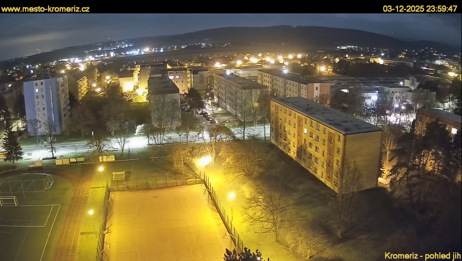 Kroměříž  South View Skyline Live Cam - Kromeriz, Zlin, Czechia
