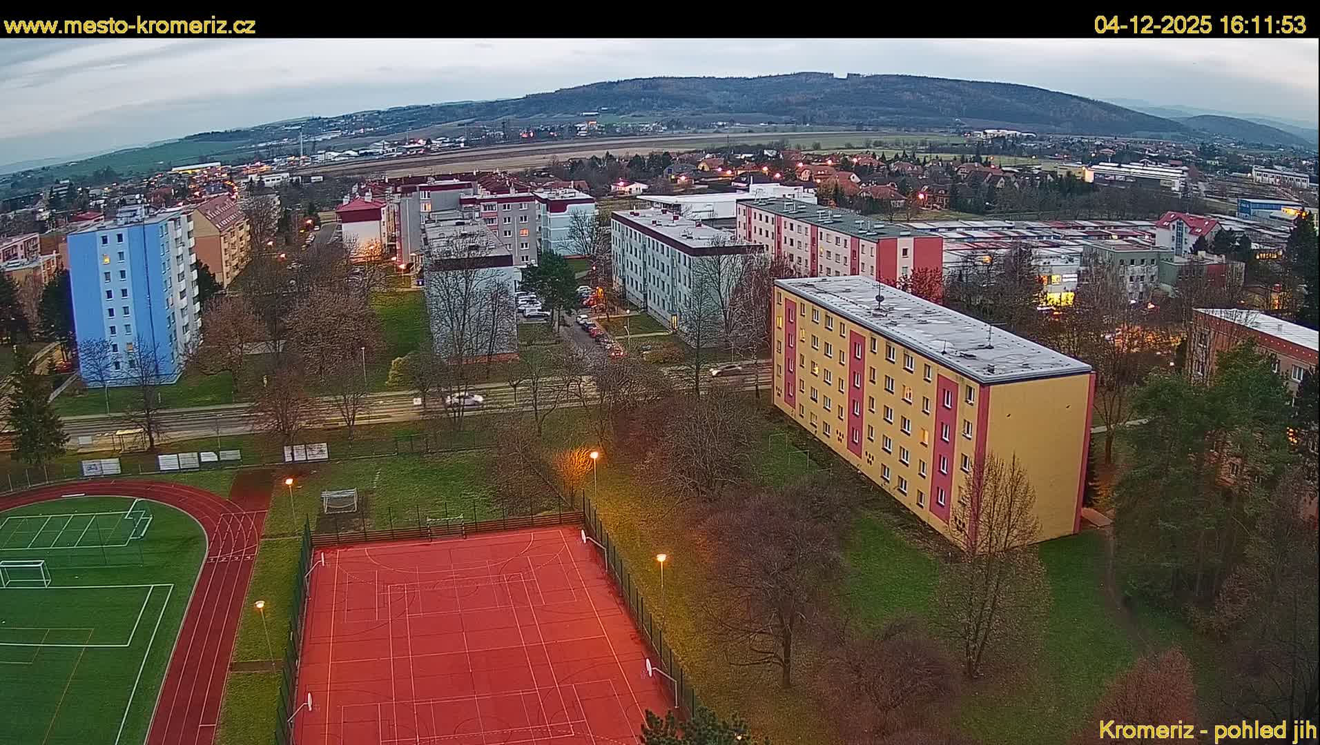 Kroměříž  South View Skyline Live Cam - Kromeriz, Zlin, Czechia