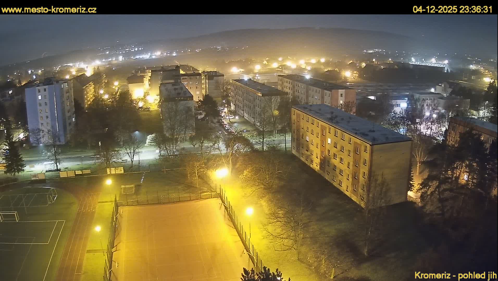 Kroměříž  South View Skyline Live Cam - Kromeriz, Zlin, Czechia